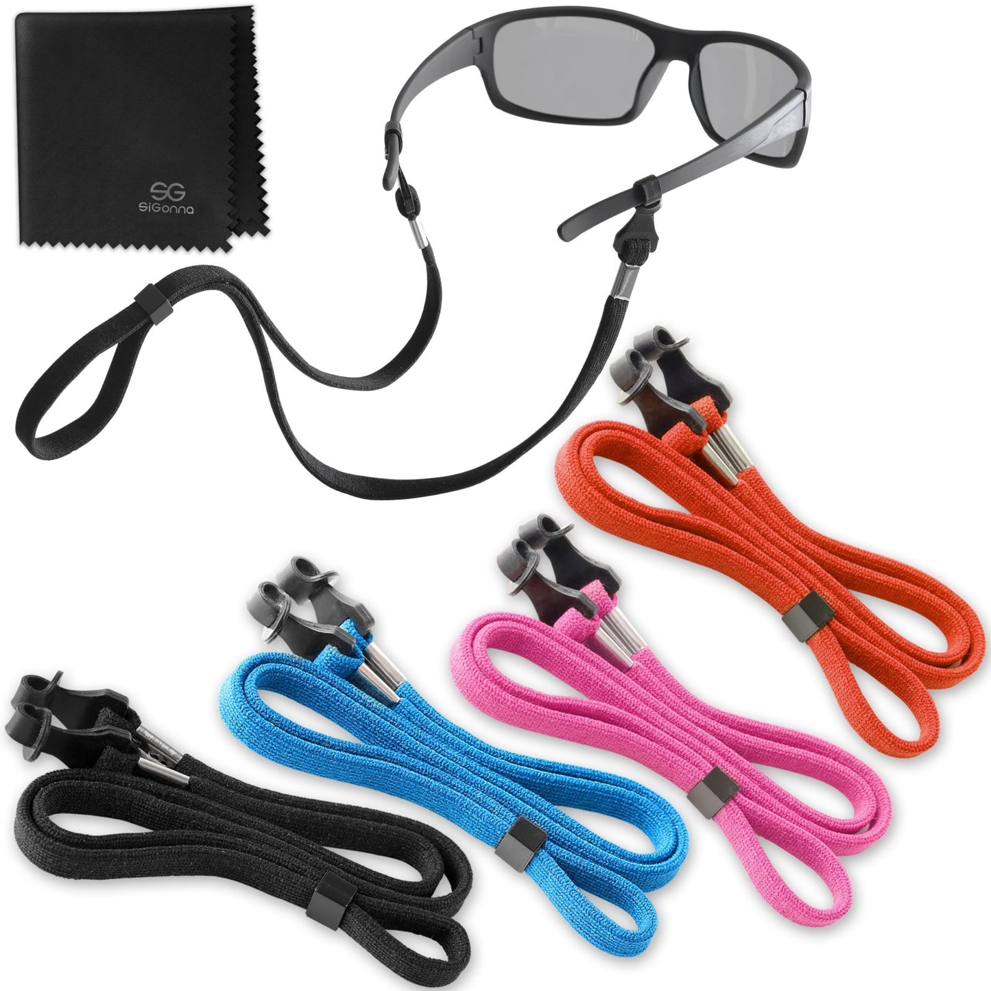 Eyeglass Holder Strap - 4 Pcs Sunglasses Lanyard Cords for Men & Women - Neck Re1