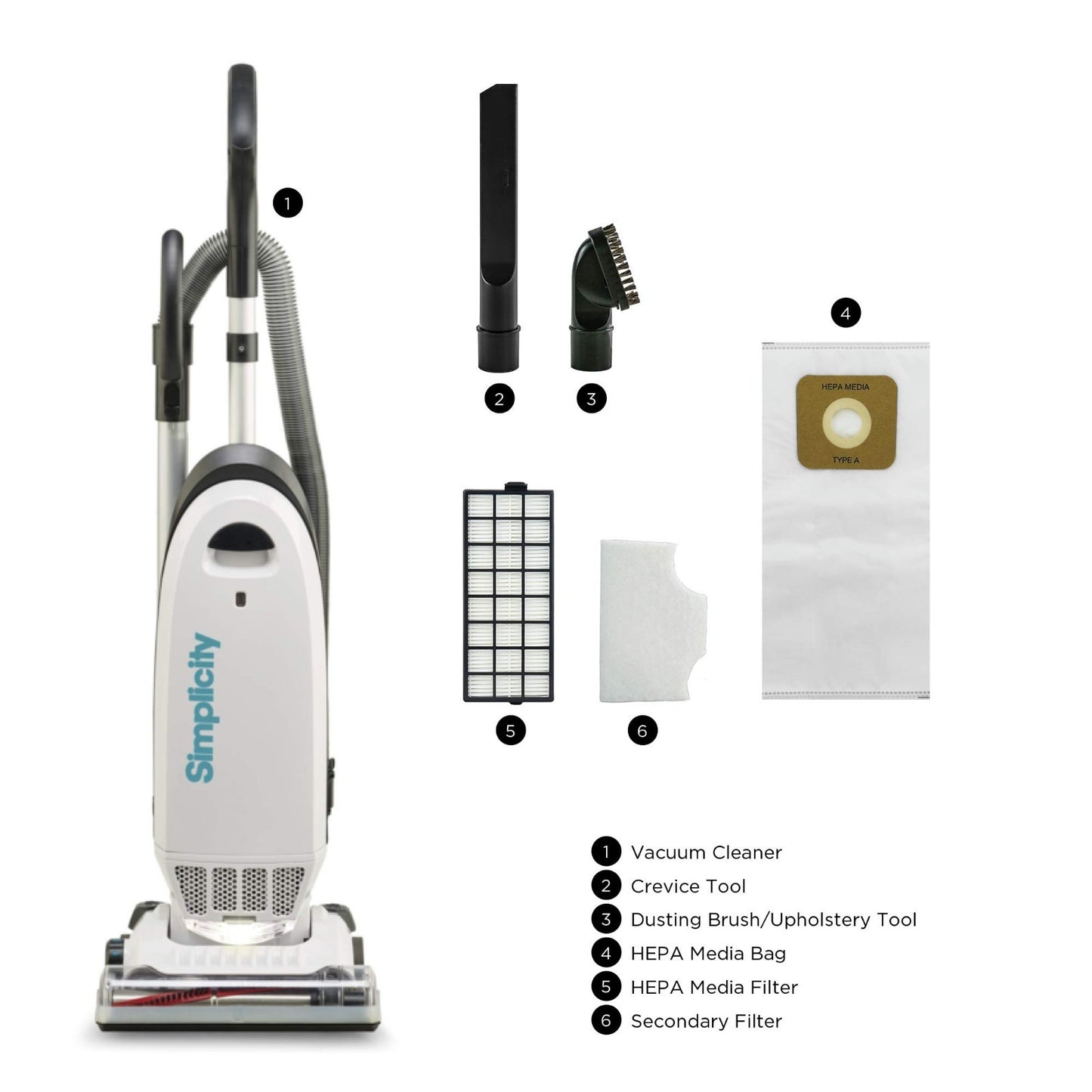 Allergy Bagged Upright Vacuum Cleaner for Home | Multi-Surface, Carpet, HEPA, Pe8
