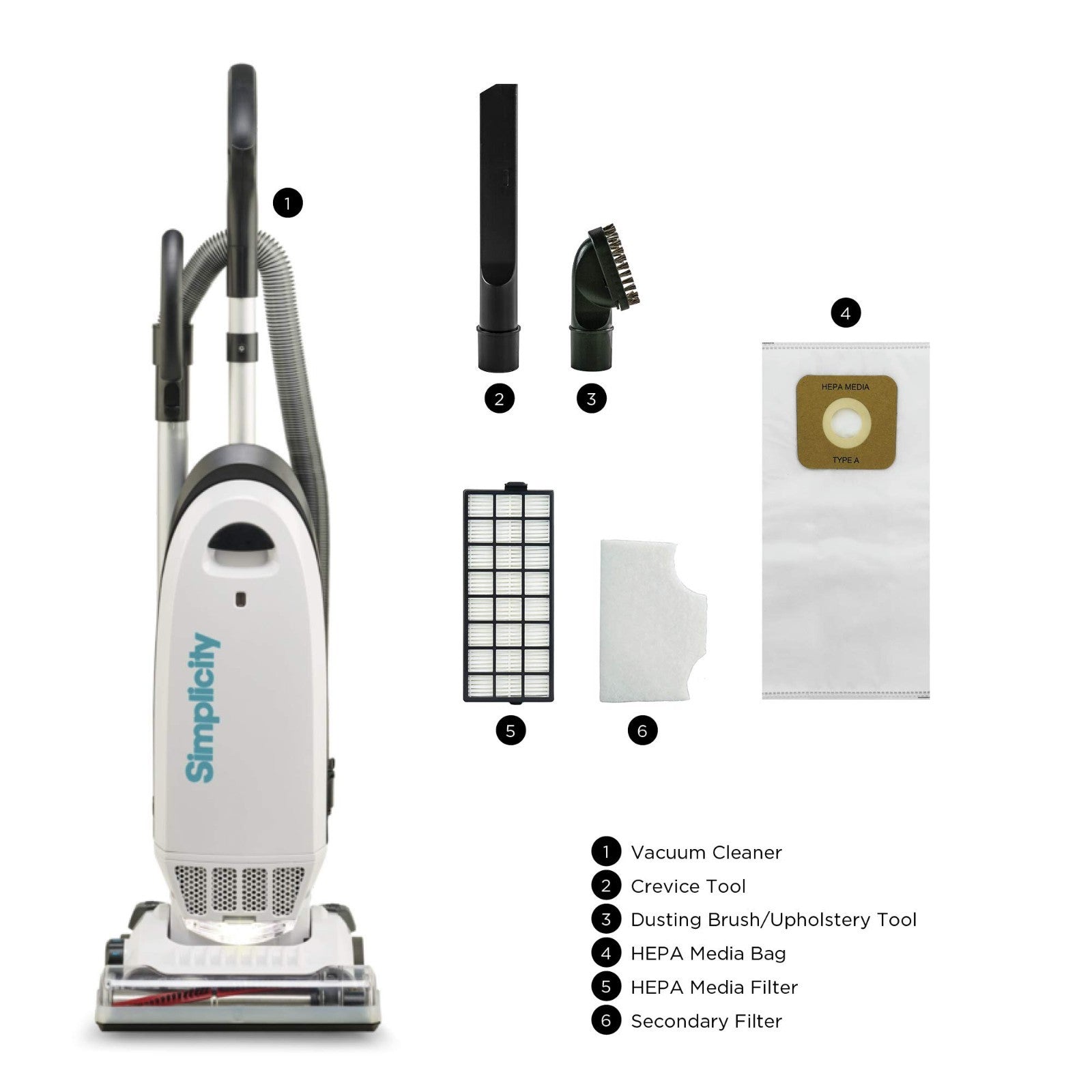 Allergy Bagged Upright Vacuum Cleaner for Home | Multi-Surface, Carpet, HEPA, Pe8