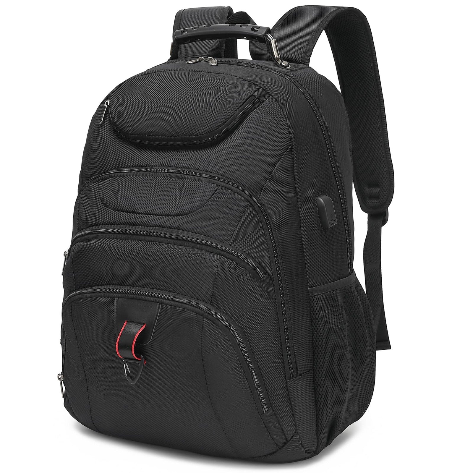 Extra Large 37L Laptop Backpack for Men, 18.4" Gaming Travel Bag with USB Port,1