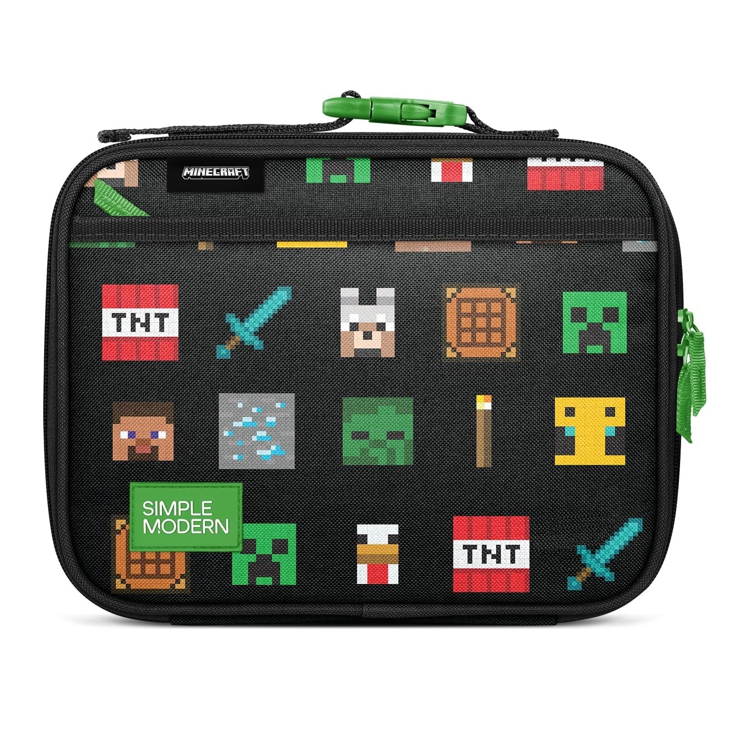 Insulated Minecraft Lunch Box - Cute Bento Bag for Kids, Boys & Girls - Small Lu0