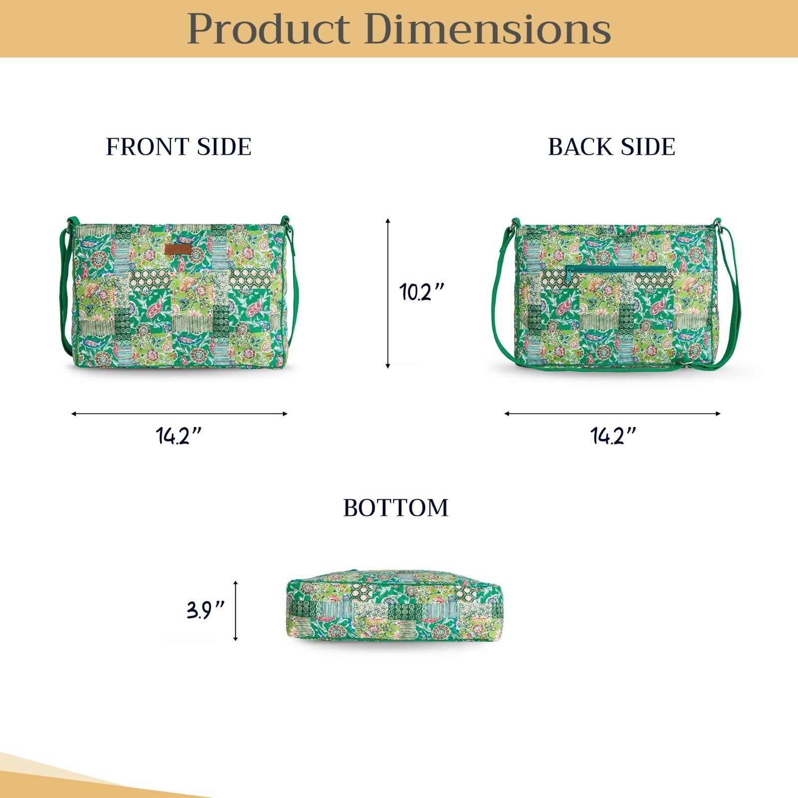 Stylish Women's Cotton Shoulder Handbag   Versatile Tote Bag for Everyday Use4