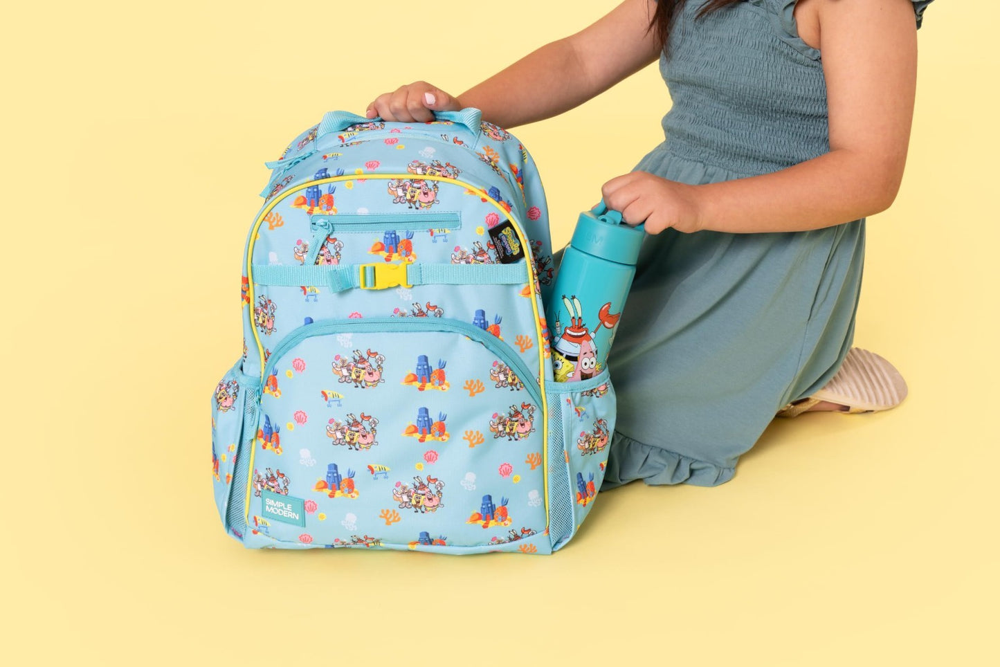 SpongeBob Kids Backpack 18L for School, Cute Bookbag for Preschool & Elementary3
