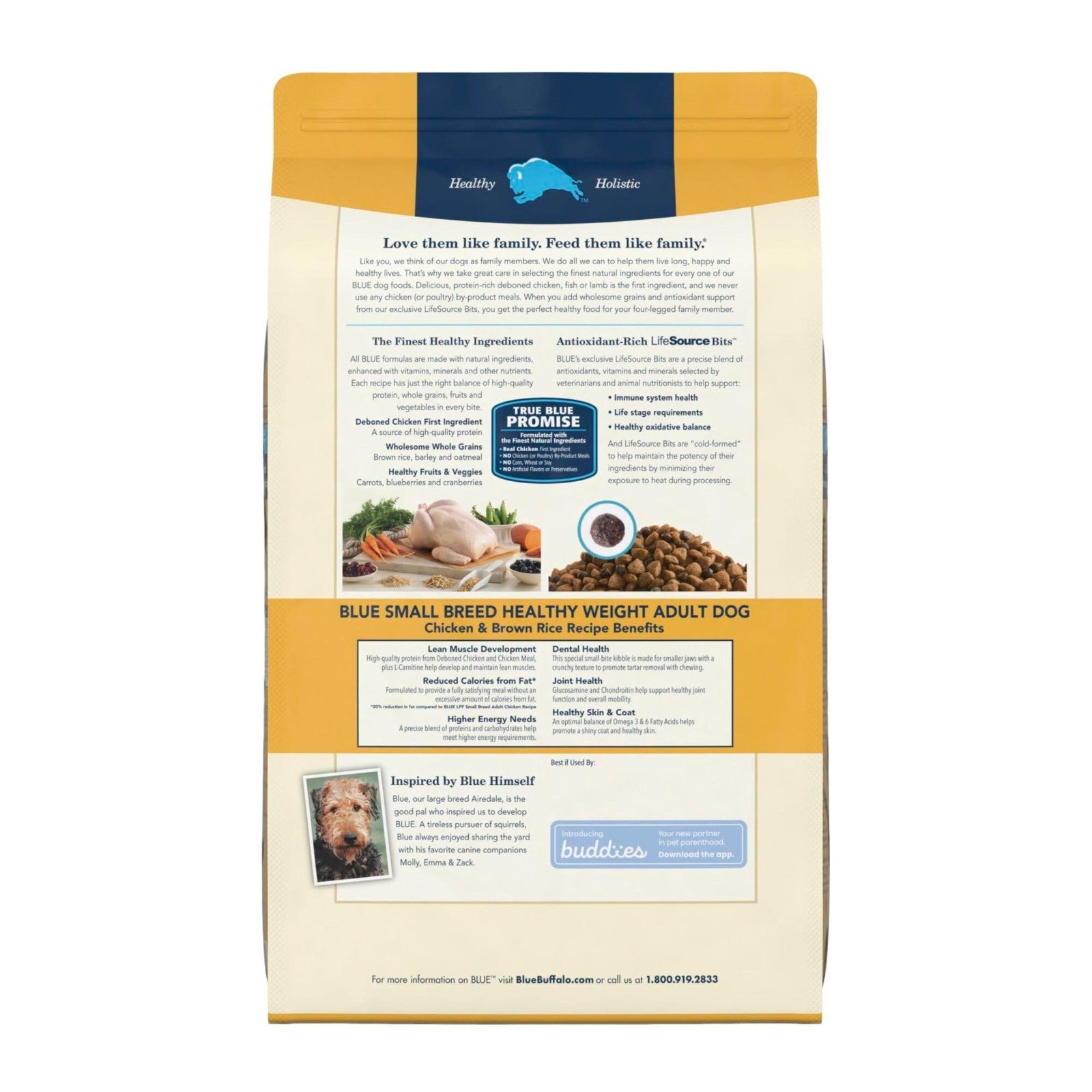 Healthy Weight Small Dog Food   Blue Buffalo Life Protection, 15 lb, Grain Free,2