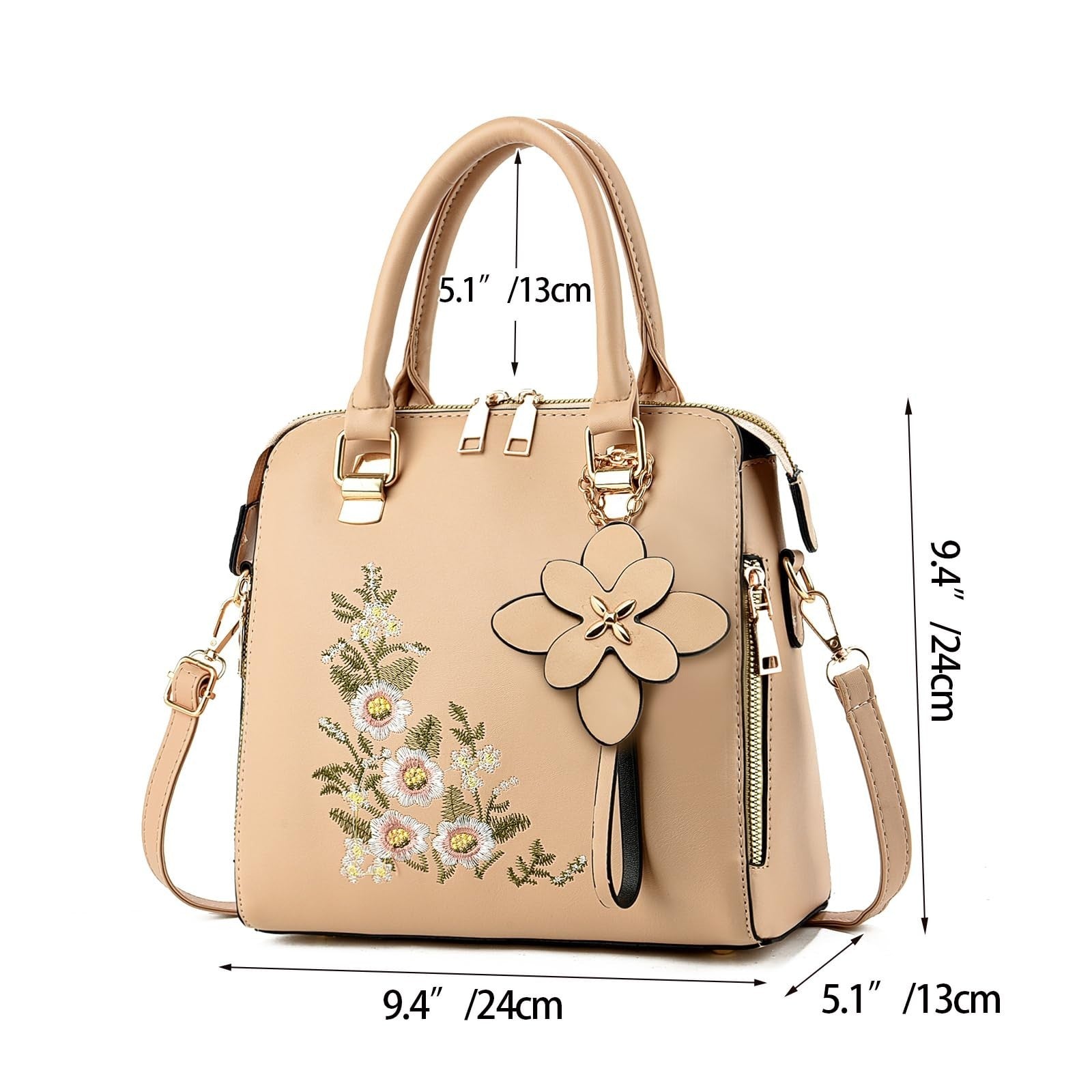 Vintage Embroidered Crossbody Purses for Women - Stylish Satchel Handbags3