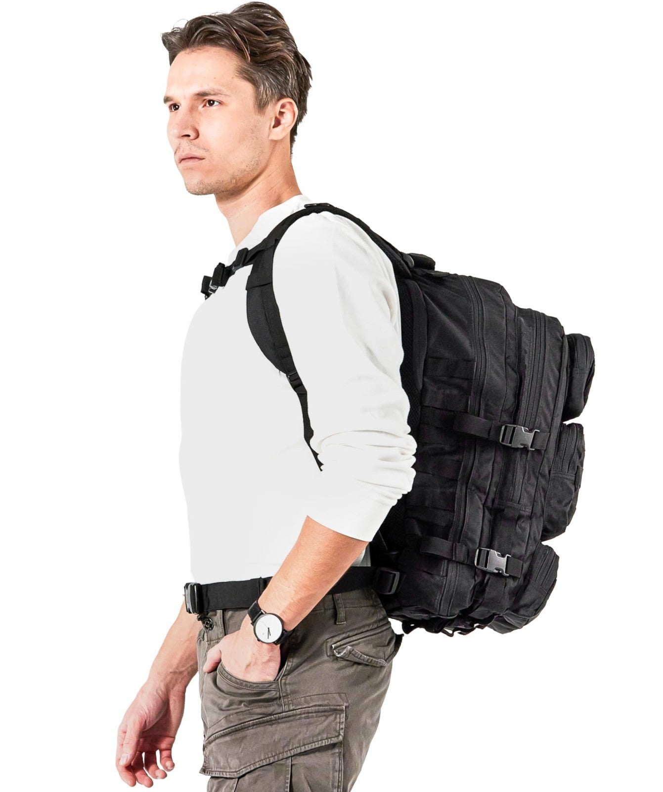50L Military Molle Rucksack for Men & Women   Durable Bugout Backpack, Outdoor G7