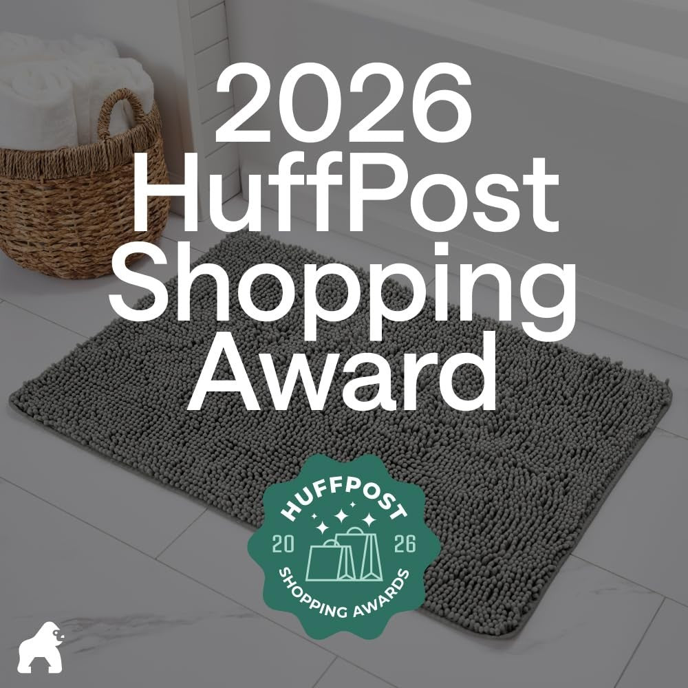 Thick Soft Chenille Bath Rug Mat   Absorbent Microfiber, Quick Dry, Rubber Backi5