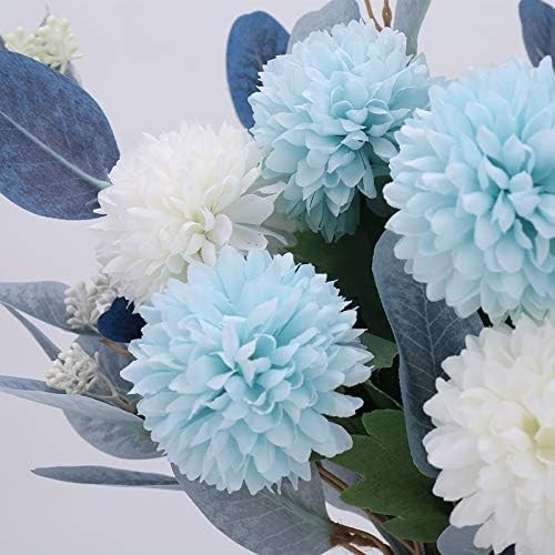 Artificial Hydrangea Flowers with Vase Table Centerpiece Home Wedding Decor3