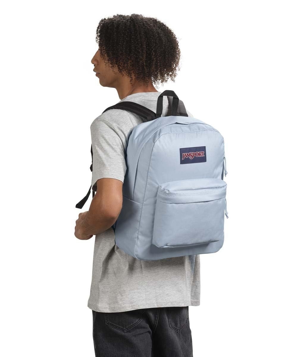 Durable Lightweight Backpack   1 Main Compartment, Front Utility Pocket   Blue D5