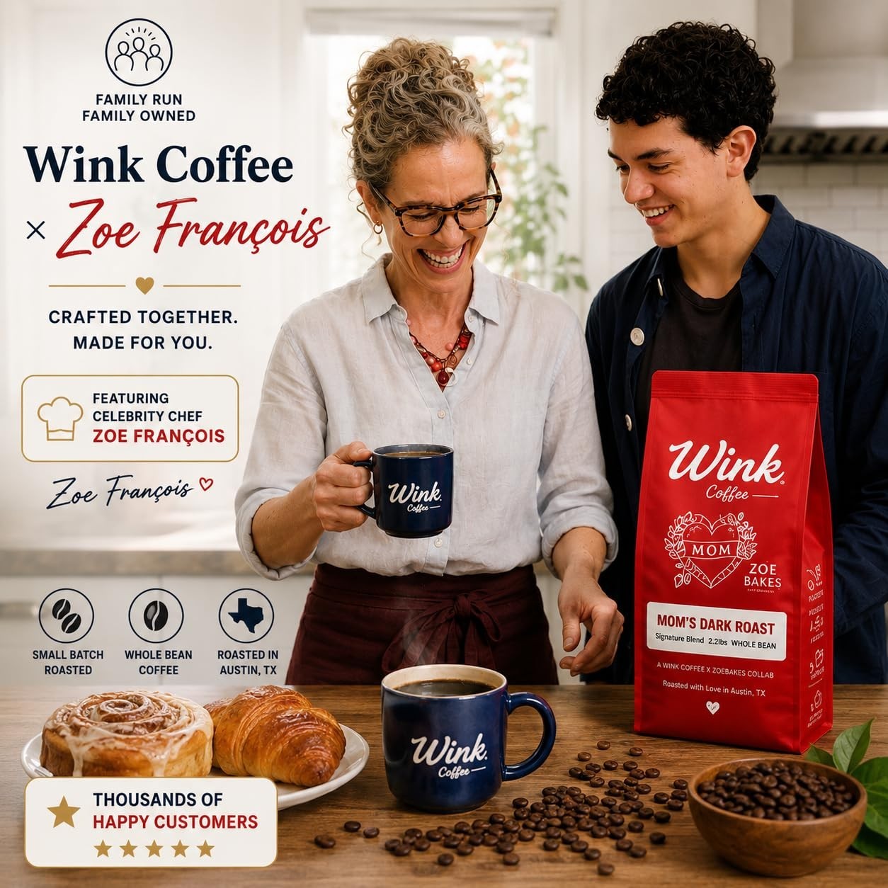 Dark Roast Whole Bean Coffee 2.2 lb - Single Origin, Smooth, Full-Bodied, Sustai1