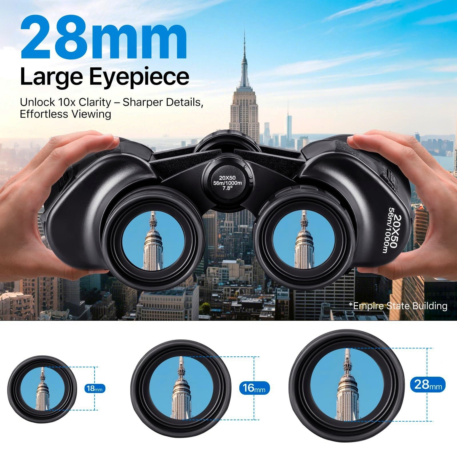 High Power 20x50 Waterproof Binoculars for Bird Watching, Hunting, Hiking, Trave2