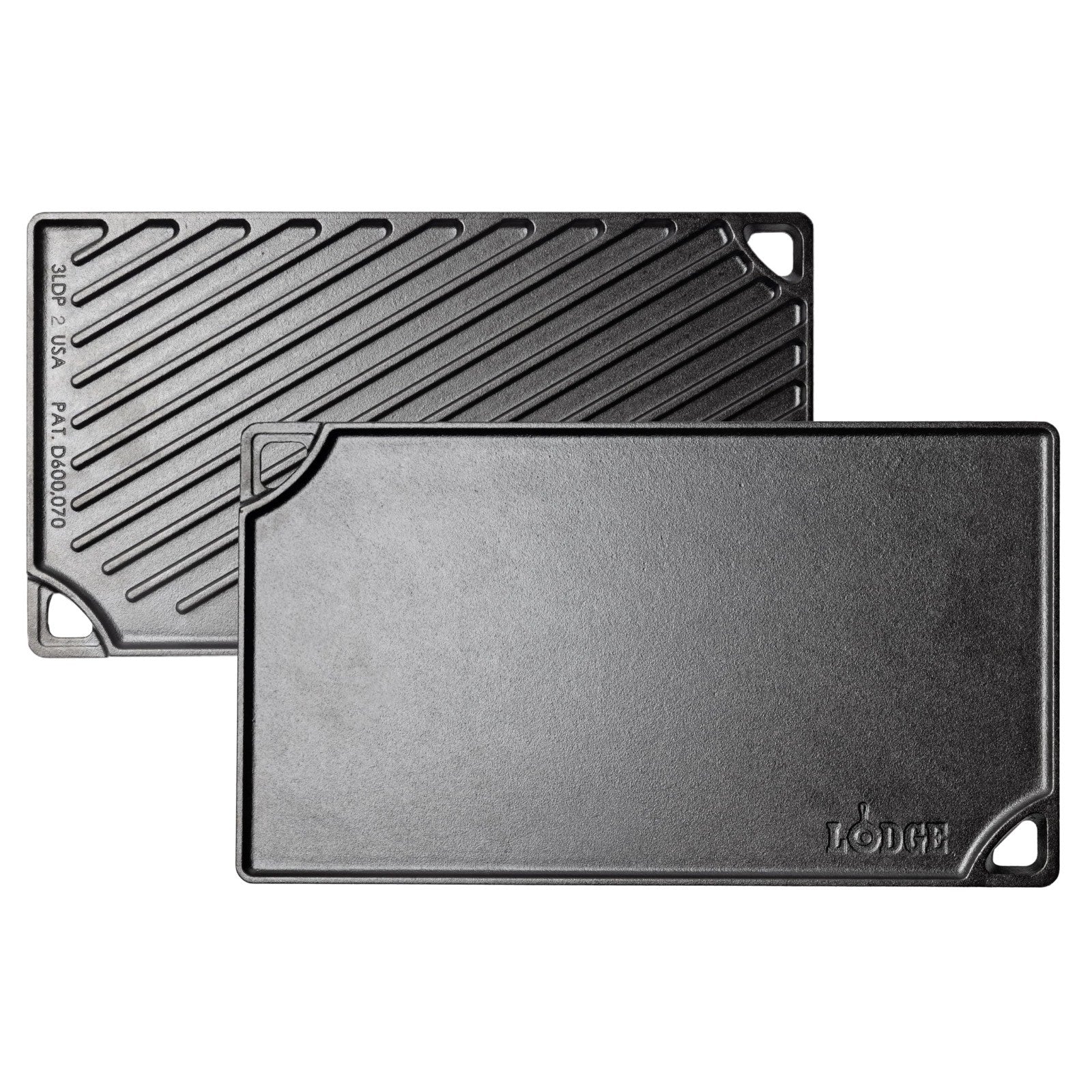 Reversible Cast Iron Grill/Griddle Pan 16.75" - Pre-Seasoned Dual-Sided Cookware1