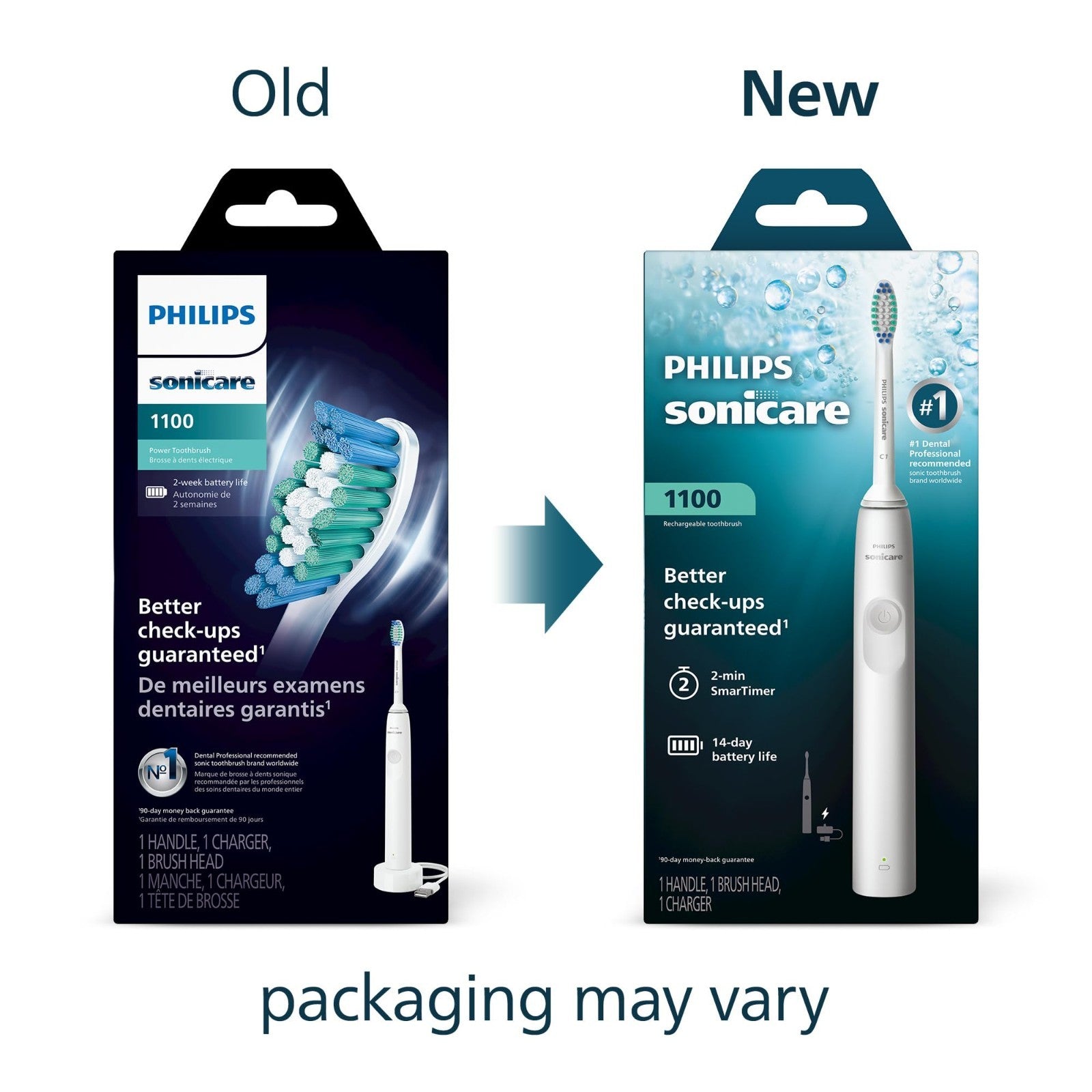 Rechargeable Electric Toothbrush with 1 Brush Head, 2 Minute Timer, 14 Day Batte2