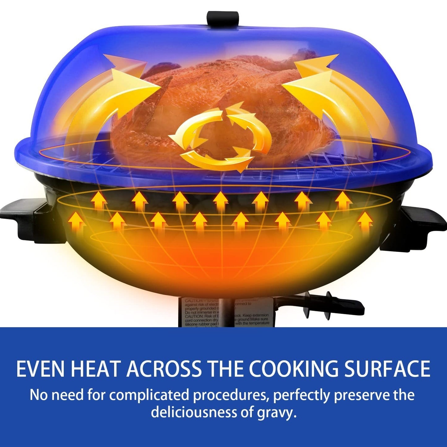 1600W Electric BBQ Grill - 15-Serving Indoor/Outdoor Portable Grill, Double Laye5