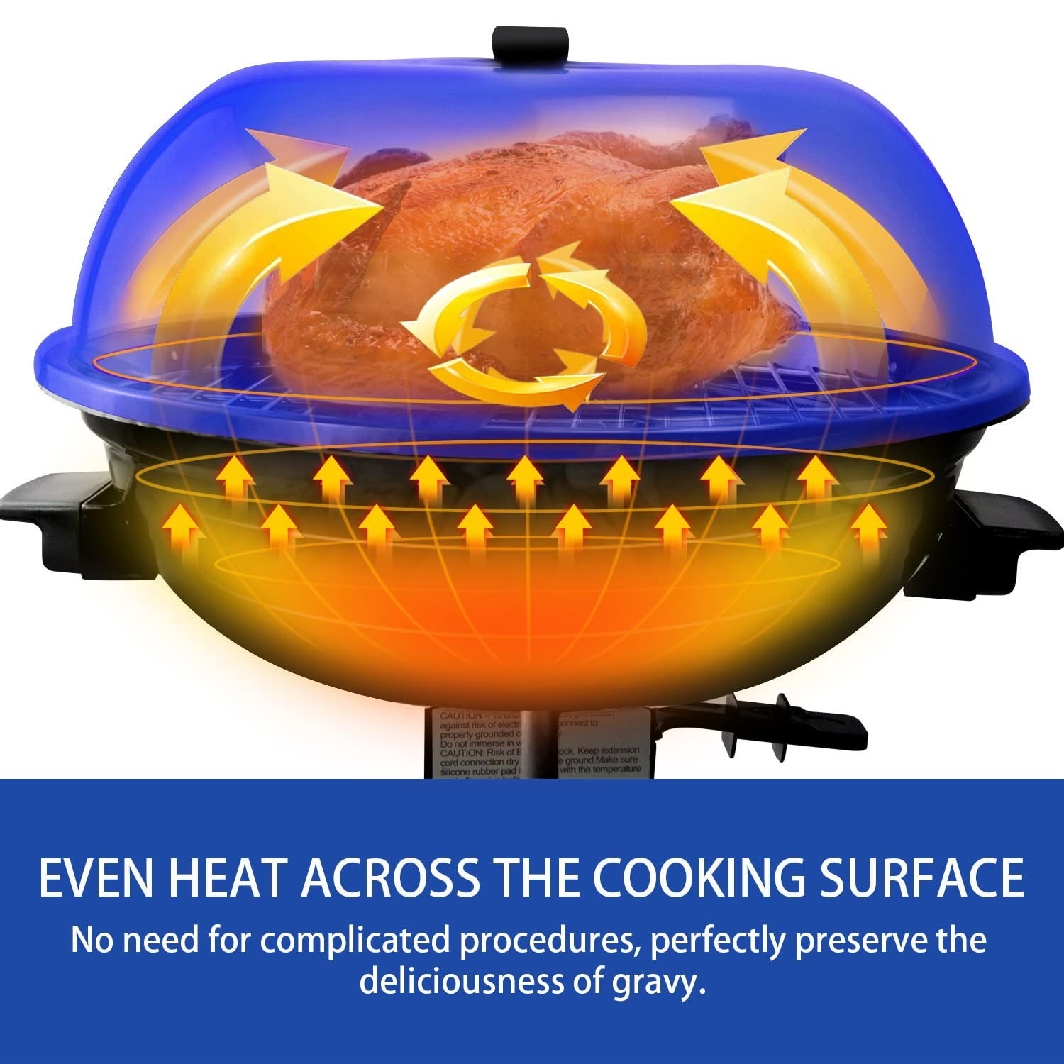 1600W Electric BBQ Grill - 15-Serving Indoor/Outdoor Portable Grill, Double Laye5