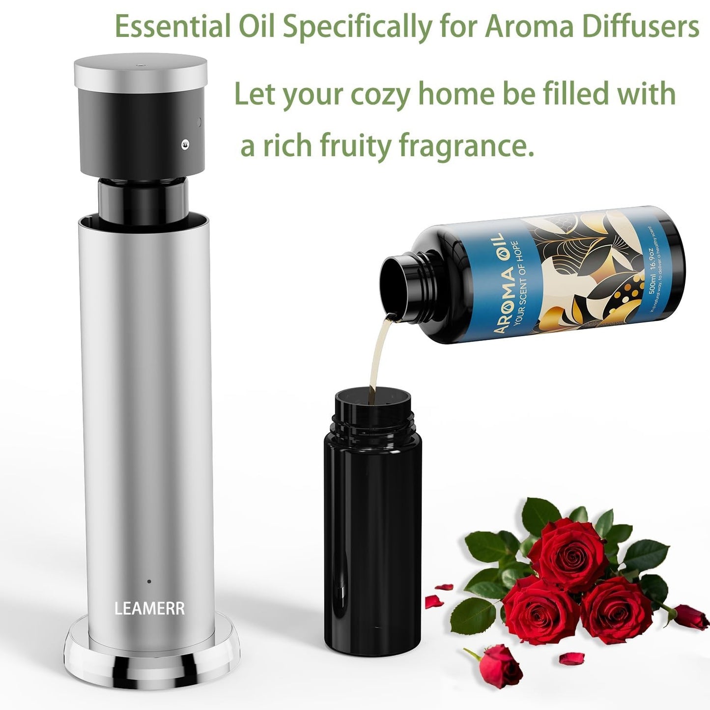 Essential Oils Set 16.9 fl oz - Aromatherapy Diffuser Oil for Candles, Soaps & A6