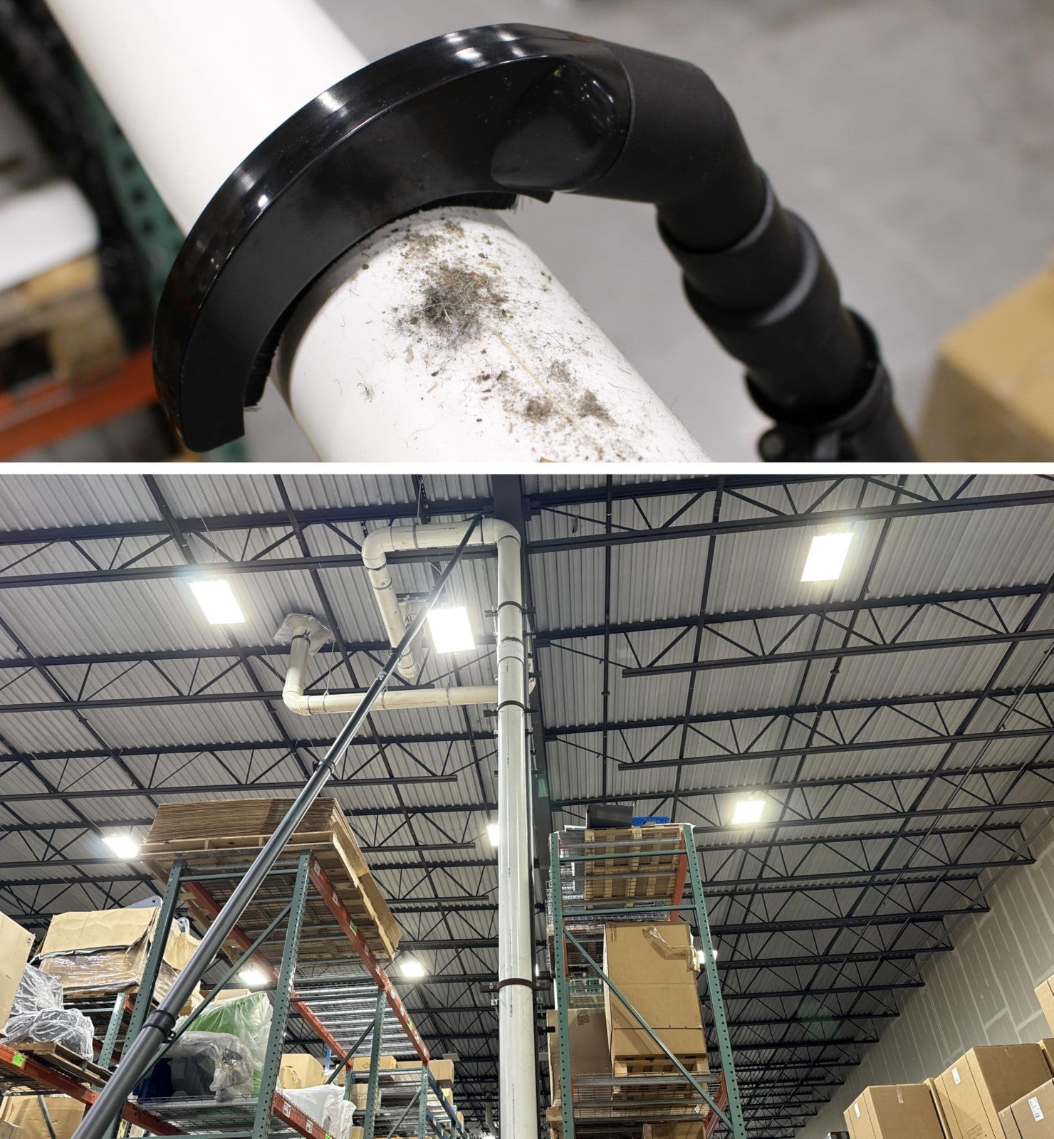 High Reach Indoor Wet/Dry Vacuum 1000W with Carbon Fiber Poles & 6 Attachments2
