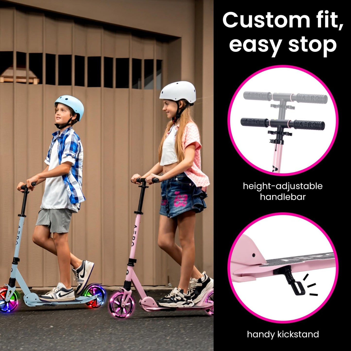Big Wheel Kick Scooter for Kids, Teens & Adults - Adjustable Height, Smooth Ride5