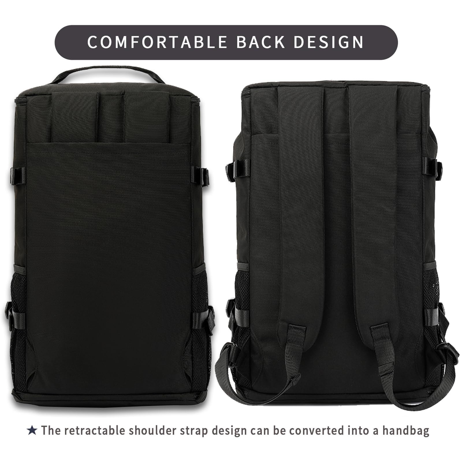 Waterproof Gym Duffel Backpack with Shoe Compartment   4 Carry Methods, Sports &6