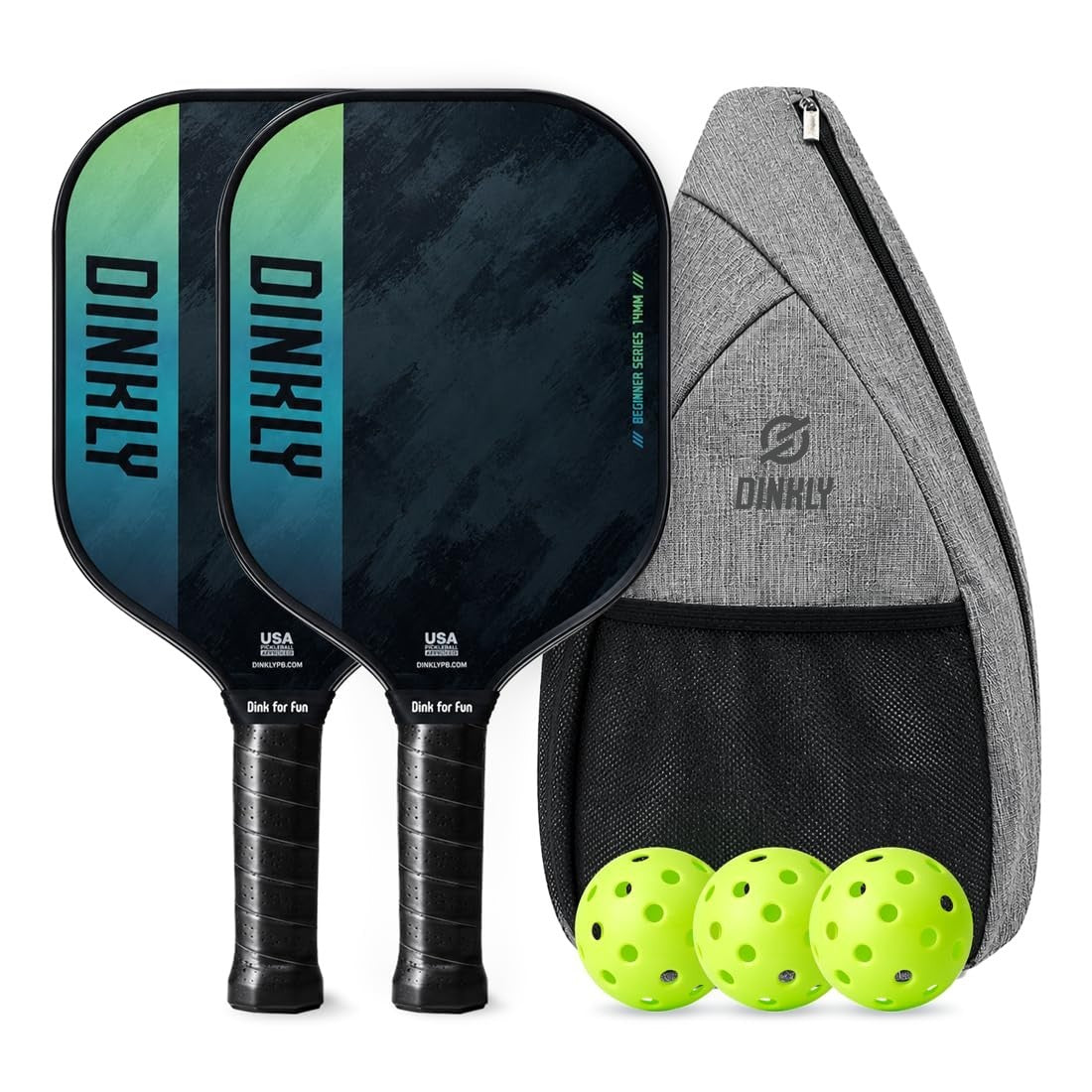 Pickleball Paddle Set of 2/4 - USAPA Approved Graphite/Fiberglass Rackets, Balls1