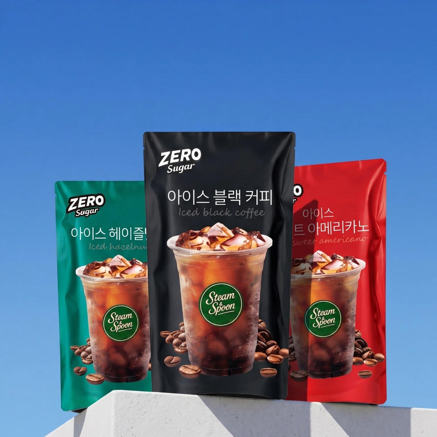 Korean Drink Pouches Variety Pack - 6 Flavors: Green Grape, Blue Lemonade & More6