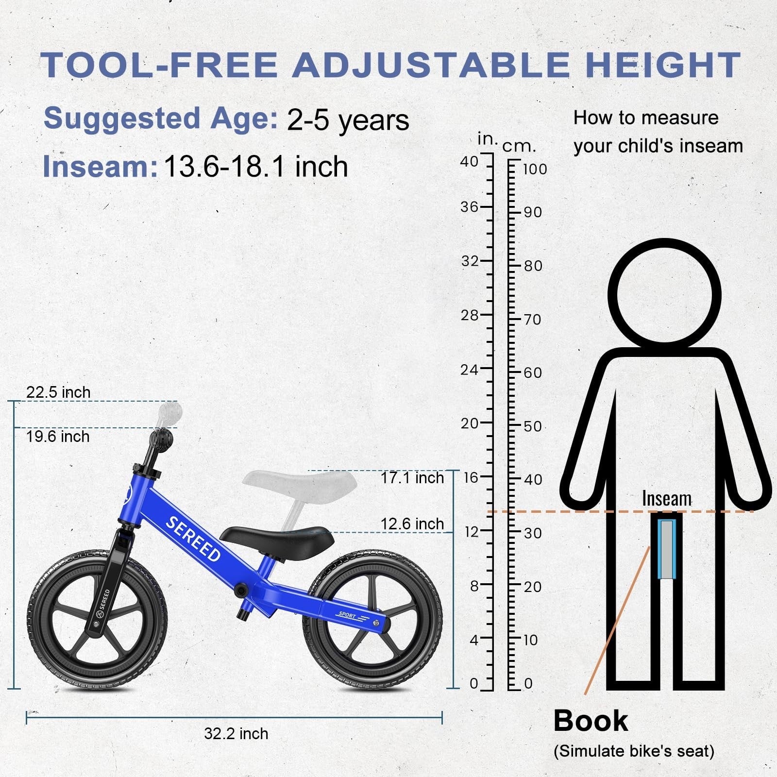 No Pedal Toddler Balance Bike for Ages 2 5, Adjustable, Custom Stickers, Gift Id3