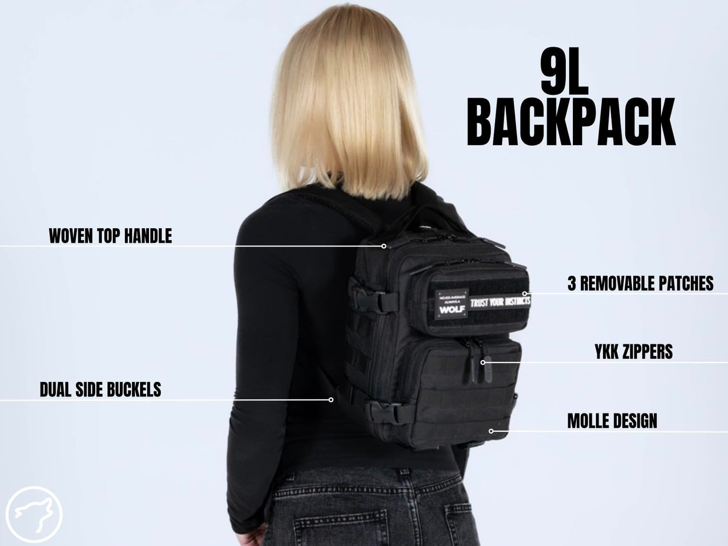 Tactical Backpack for Men & Women | Compact Lightweight Everyday Carry Gym Bag10