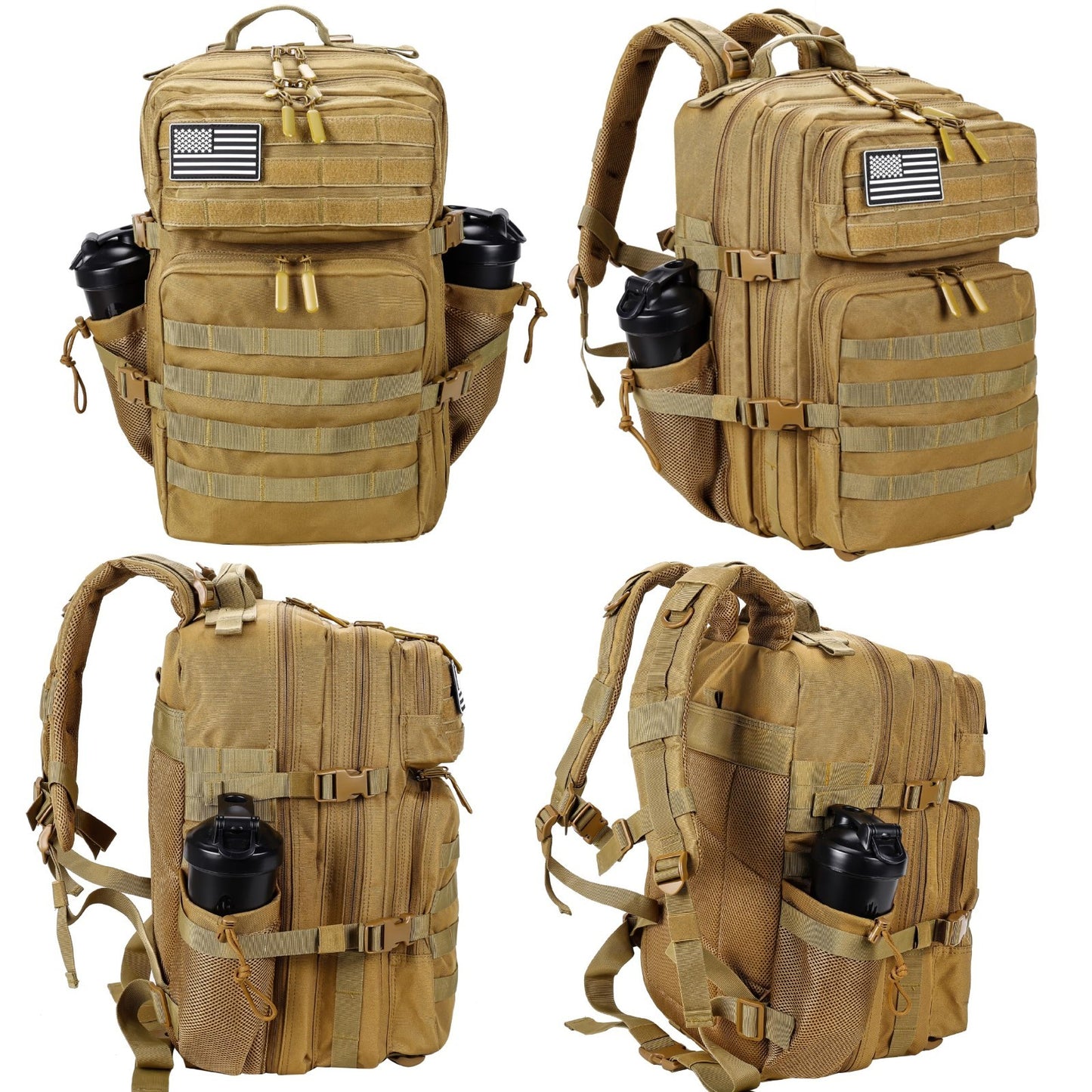 45L Military Tactical Backpack, Army Assault Pack, Molle Rucksack for Men & Wome3