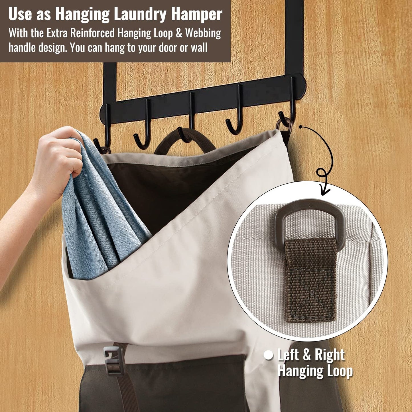 Extra Large 125L Laundry Backpack Bag, Heavy Duty, Durable with Padded Straps &4