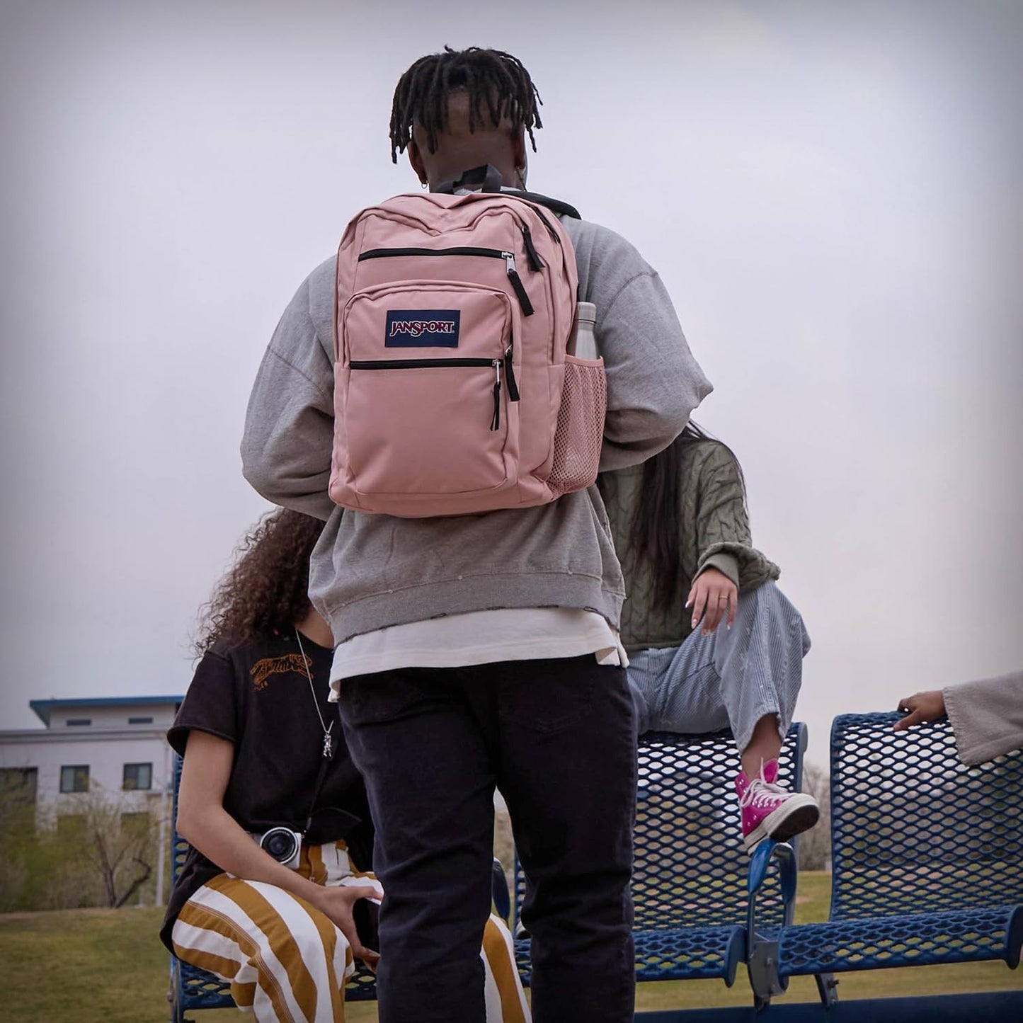 Ergonomic Laptop Backpack with 2 Compartments, 15” Sleeve, Haul Handle   Pastel2