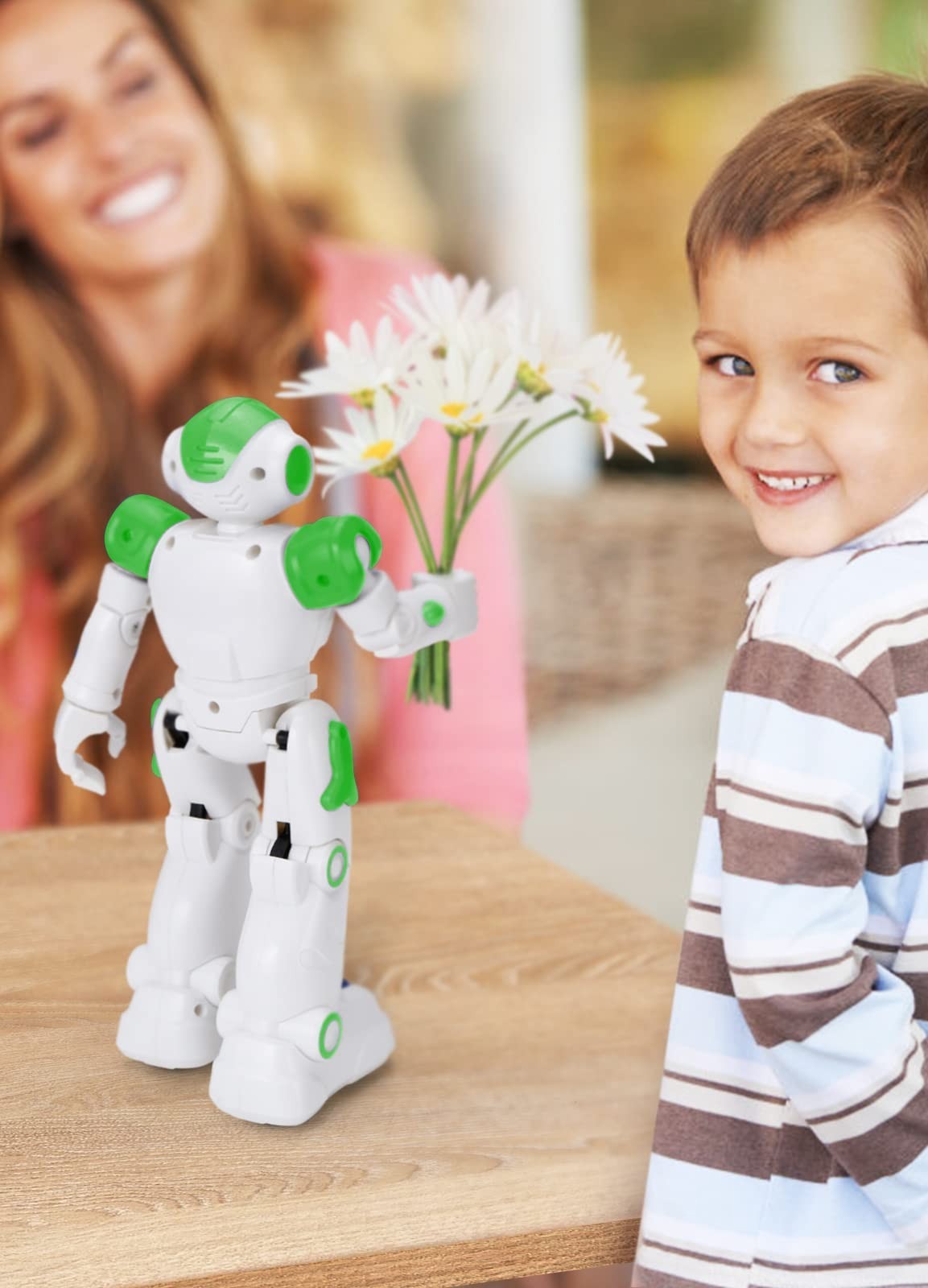 Remote Control Gesture Sensing Robot Toy for Kids Age 4 8   Birthday Gift (Green9