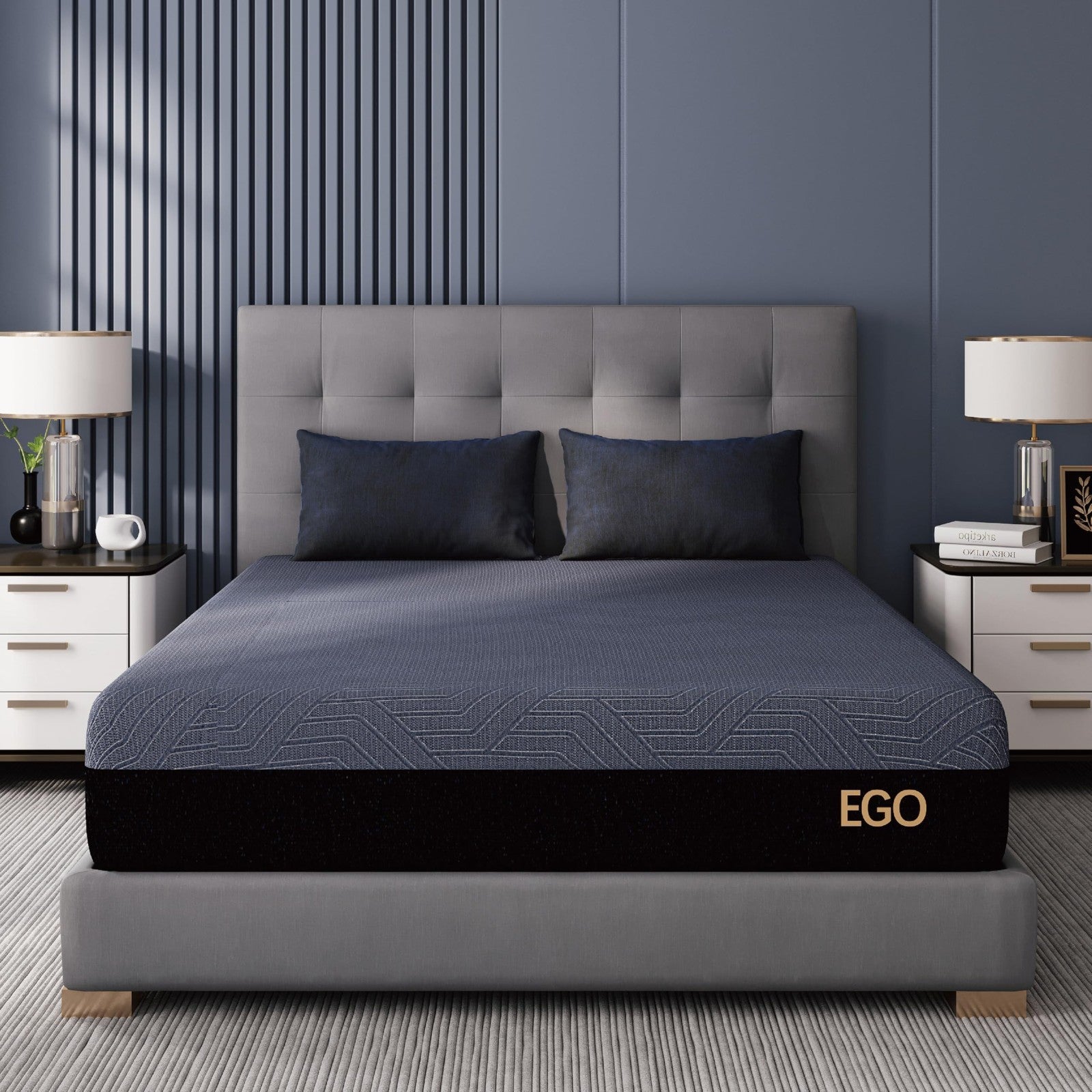 10" King Memory Foam Mattress for Back Pain Relief | Medium Firm, Copper Gel, Ce1