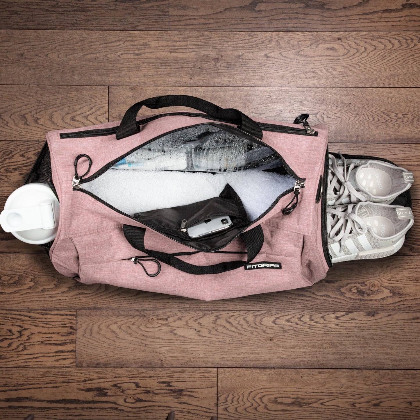 Versatile Gym Duffle Bag with Shoe & Wet Compartment for Travel, Sports & Fitnes3