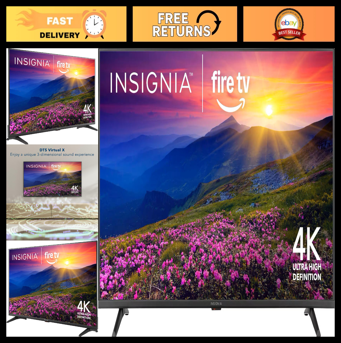 70" 4K UHD Smart LED TV with Alexa Voice Remote, Fire TV, HDR, Wi Fi Streaming0