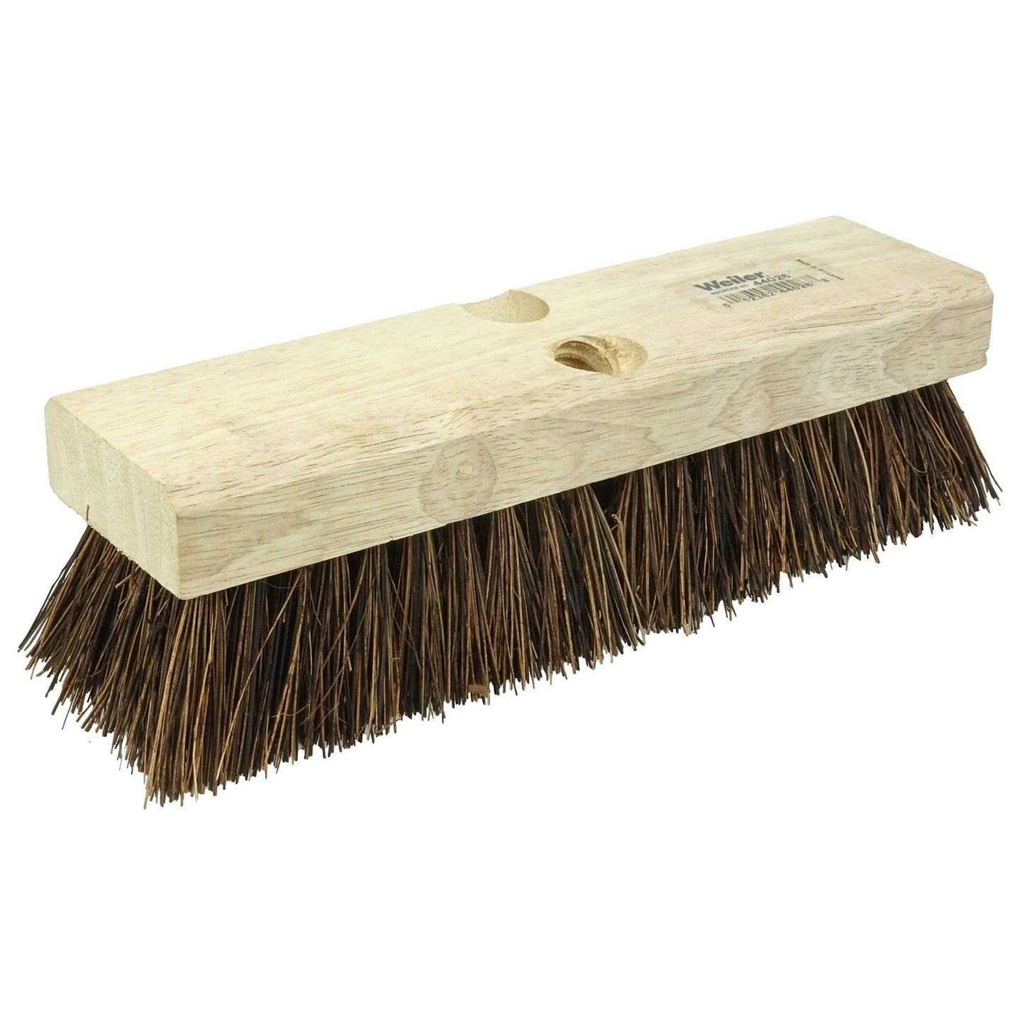 Heavy Duty Deck Scrub Brush - Natural Palmyra Bristles for Wood, Concrete & Roug1
