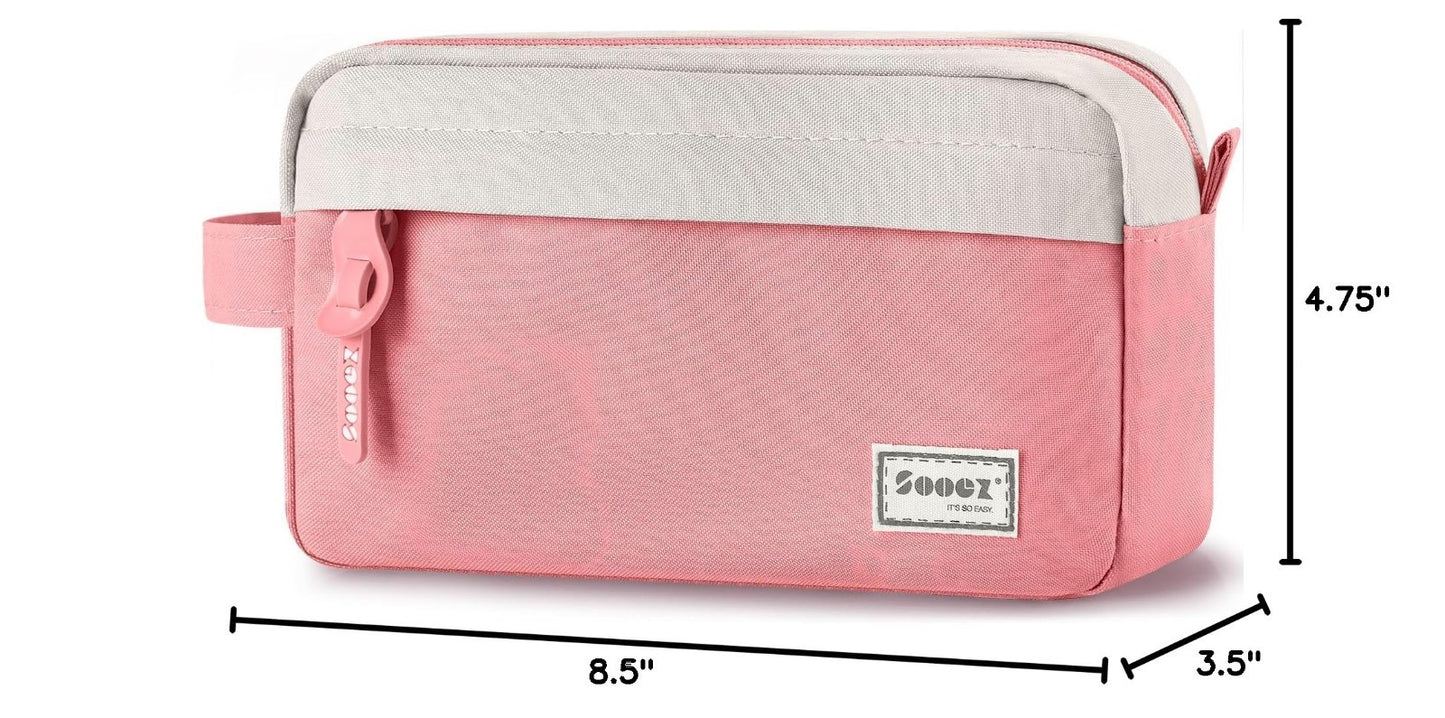 Large Capacity Canvas Pencil Case, Upgraded Pouch for School & Office Supplies2