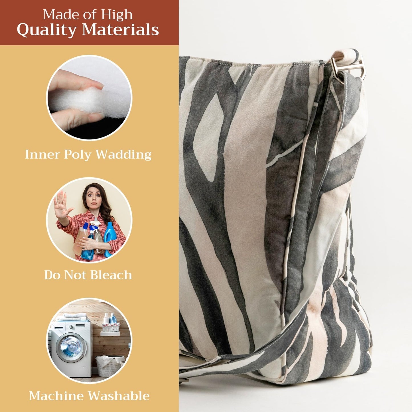 Stylish Cotton Shoulder Bag for Women   Versatile Handbag for Everyday Use3