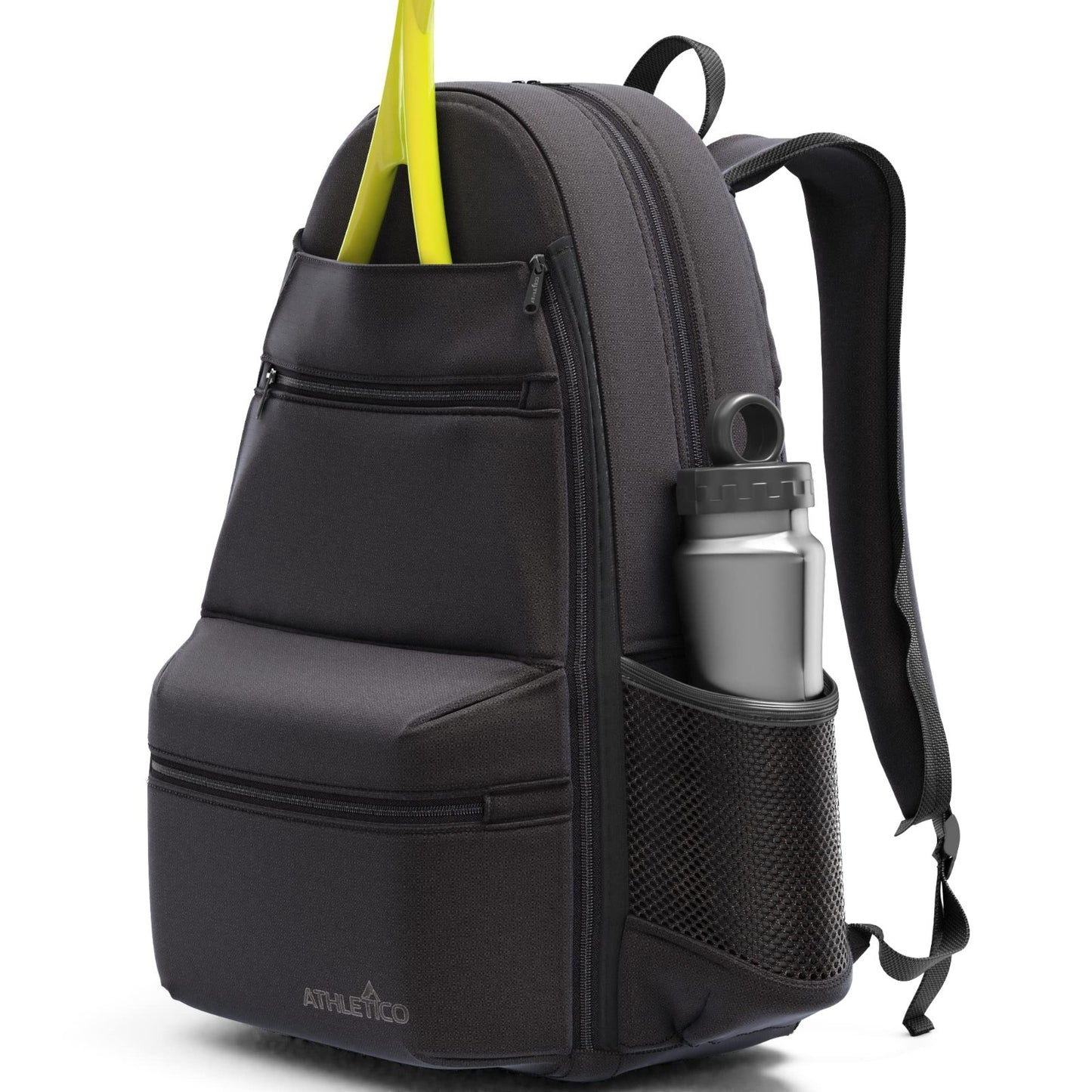 City Tennis Bag with Adjustable Straps, Water-Resistant, Holds 3 Rackets & Gear7