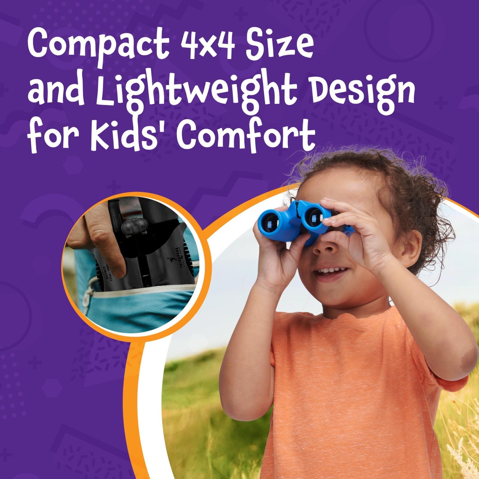 Compact Green Binoculars for Kids 3 12   STEM Outdoor Adventure Toy for Bird Wat8