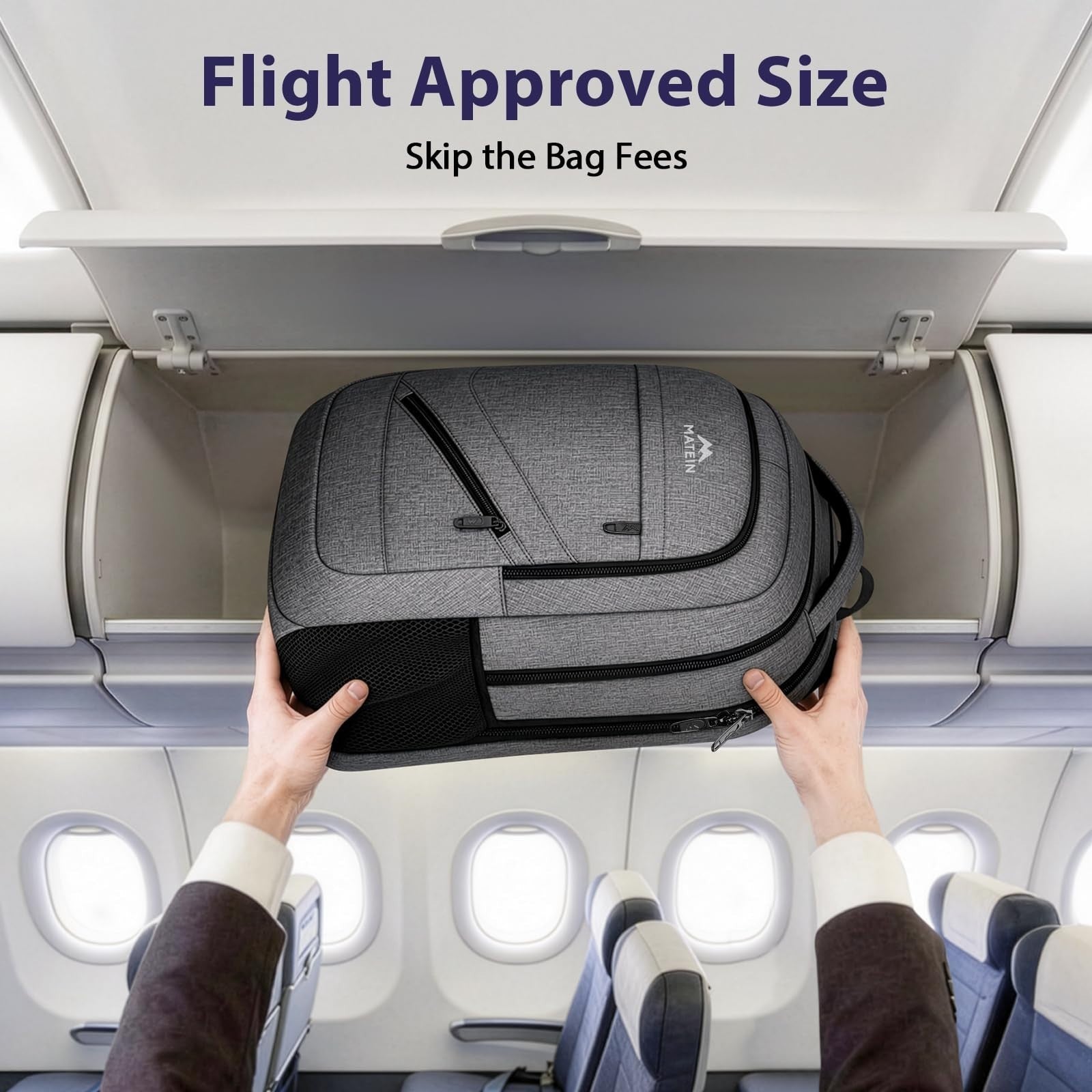 Extra Large 18" Laptop Backpack, 50L Business Travel Bag, Water Resistant, Organ5