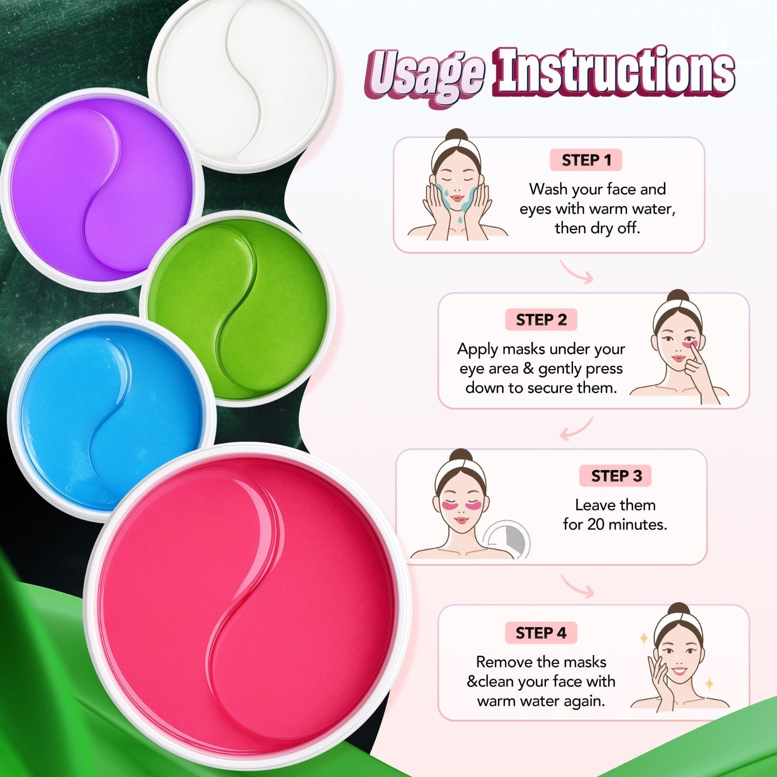 Revitalizing Under Eye Patches   60 Pack Hydrating Eye Masks for Dark Circles4
