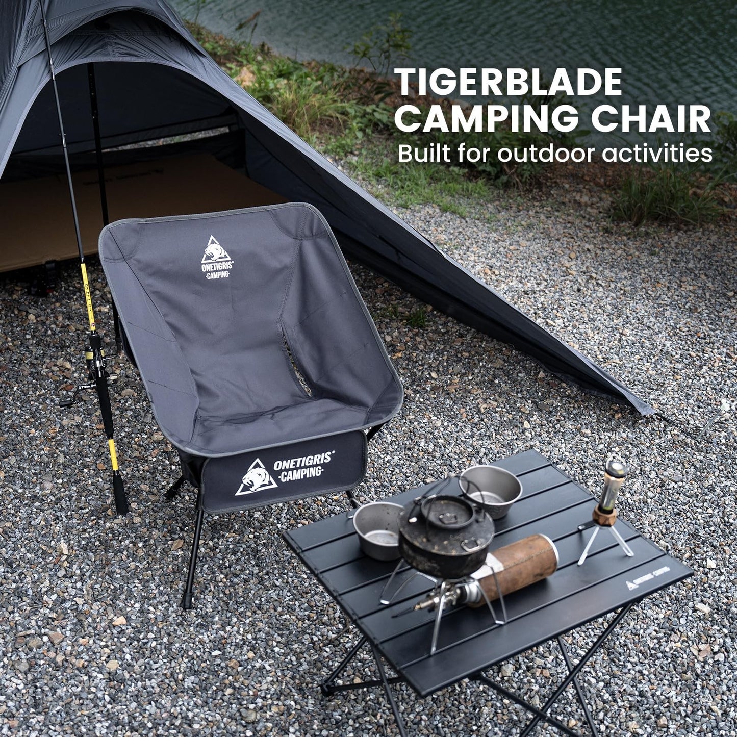 Lightweight Folding Camping Chair - Portable Backpacking Chair, 330 lbs Capacity3