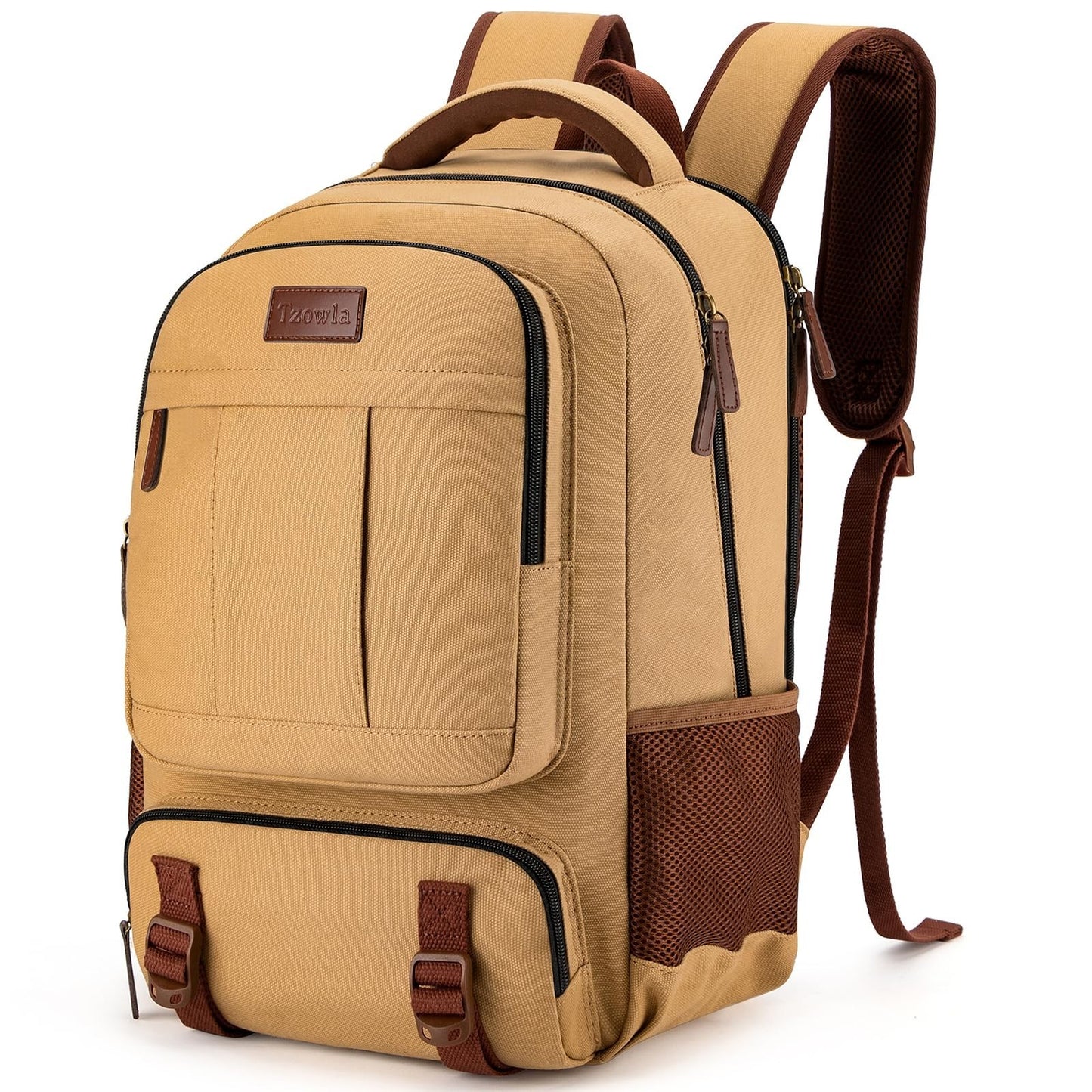 Large Capacity Canvas Laptop Backpack for Men & Women, Fits 17.3" Laptop, Travel1