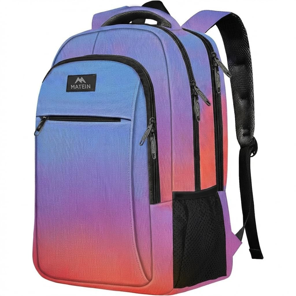 Colorful Slim Laptop Backpack for 15.6" Computers, Stylish Travel Bag, Durable D1