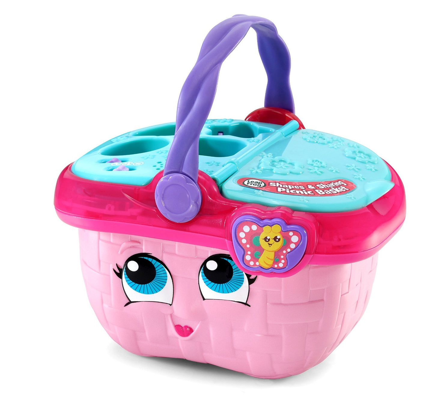 Shapes and Sharing Picnic Basket   Educational Toy for Kids, Pink, Fun Learning4