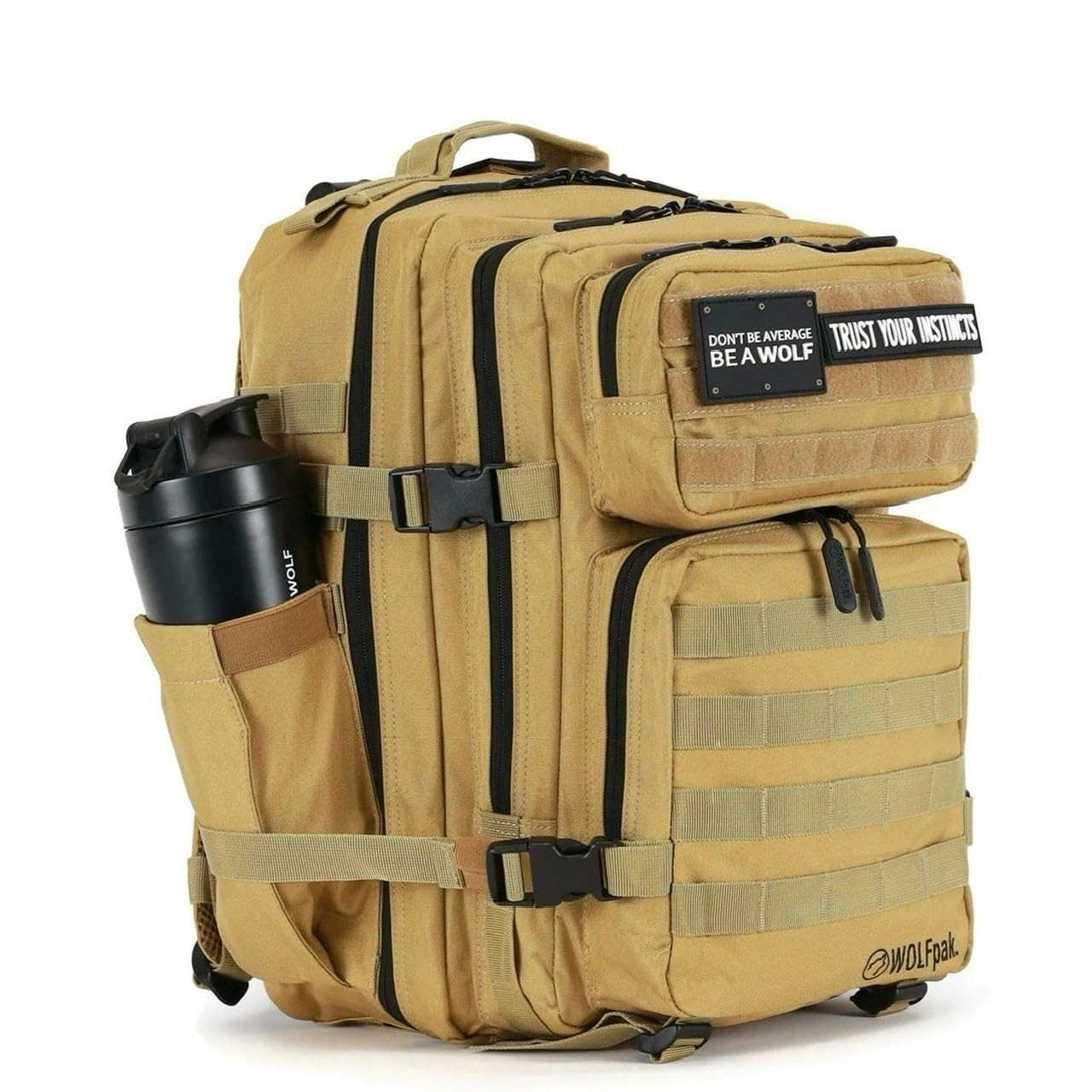 Durable 35L Waterproof Gym Backpack   1000D Oxford, MOLLE Webbing, Laptop Pocket4