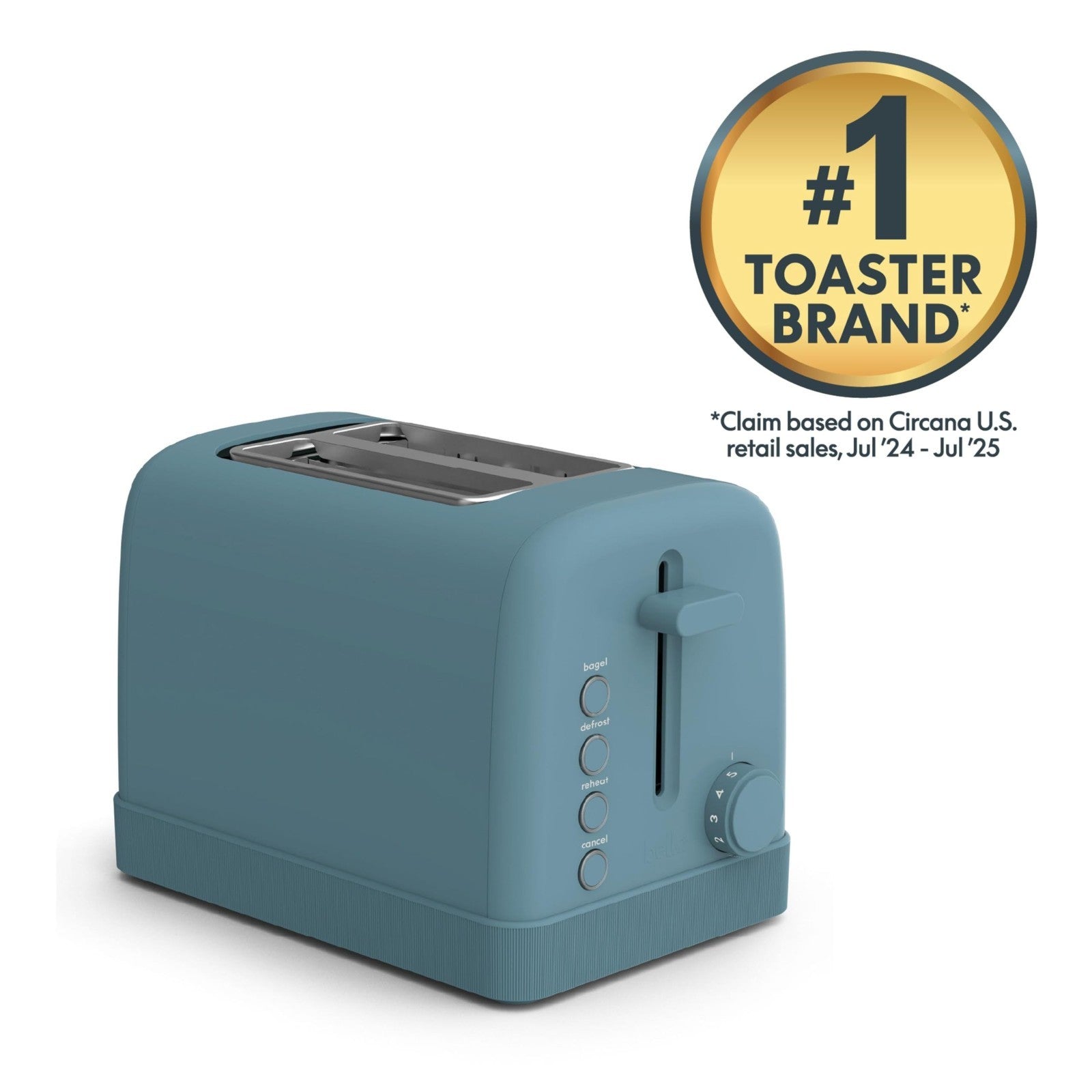 2 Slice Toaster with Extra Wide Slots, 6 Shade Settings, Compact Design, Surf Co5
