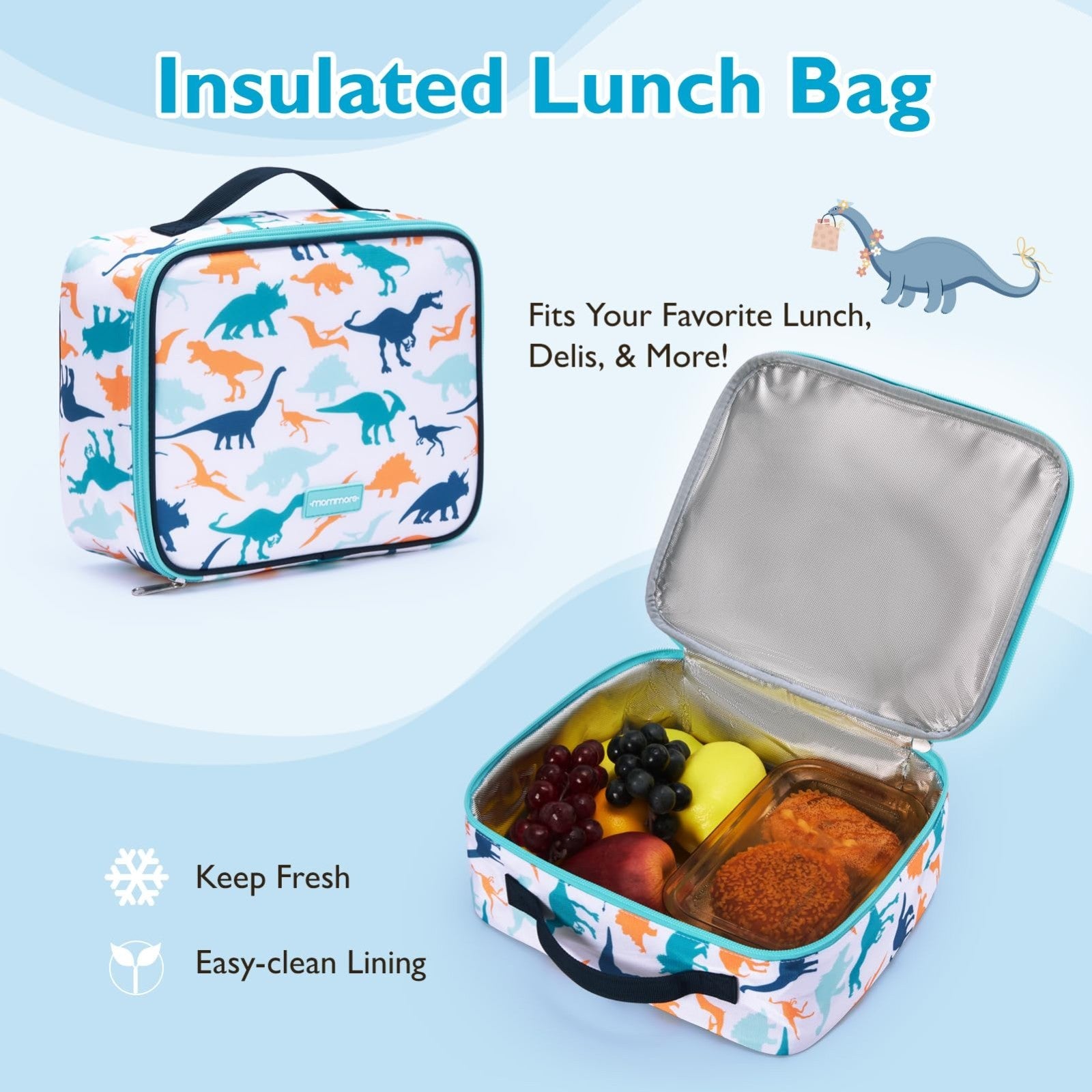 Kids Backpack Set for Kindergarten & Preschool - 2 PCS with Lunch Box, 15L Capac4