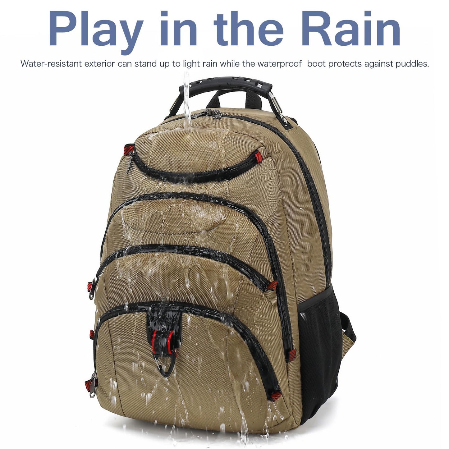 15.6" Waterproof Laptop Backpack with USB Port, Anti Theft Travel Bag for Men3