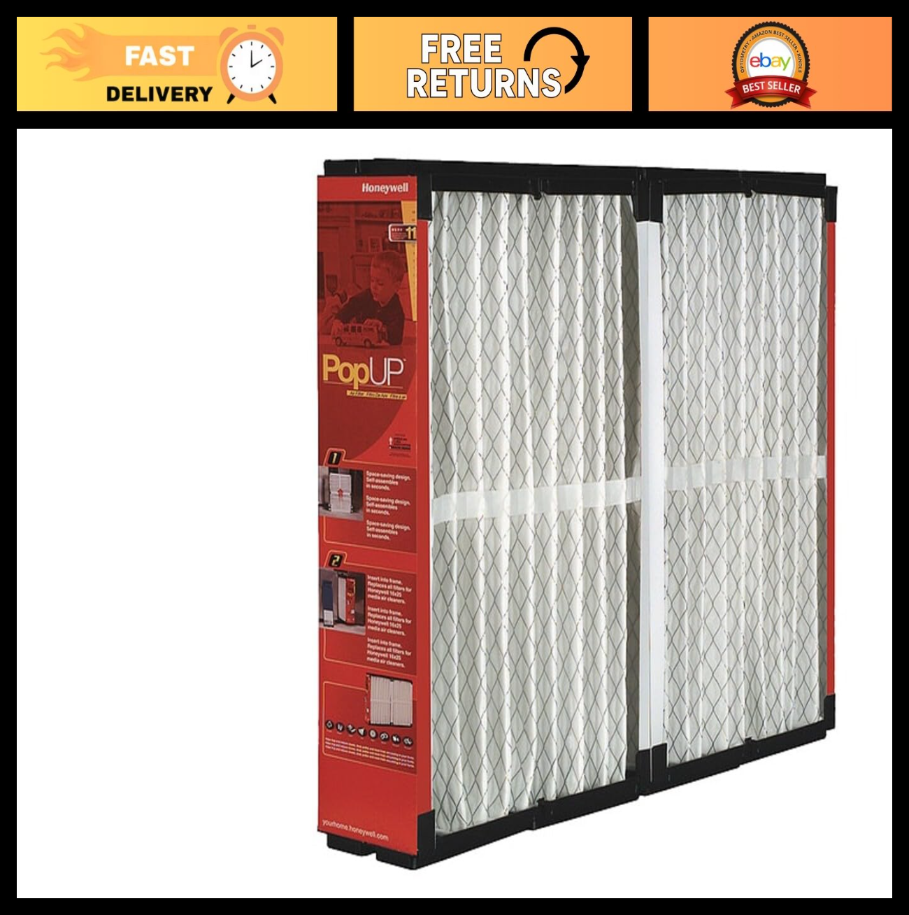 16" x 27" MERV 11 Replacement Air Filter for Aprilaire & Space-Gard Systems0